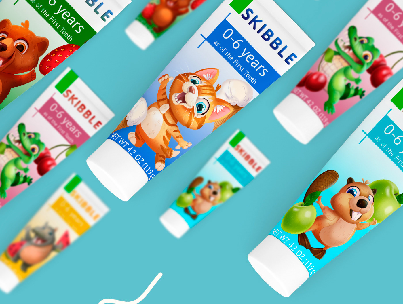 TOOTHPASTE Character design — Изображение №1 — Брендинг, Иллюстрация на Dprofile