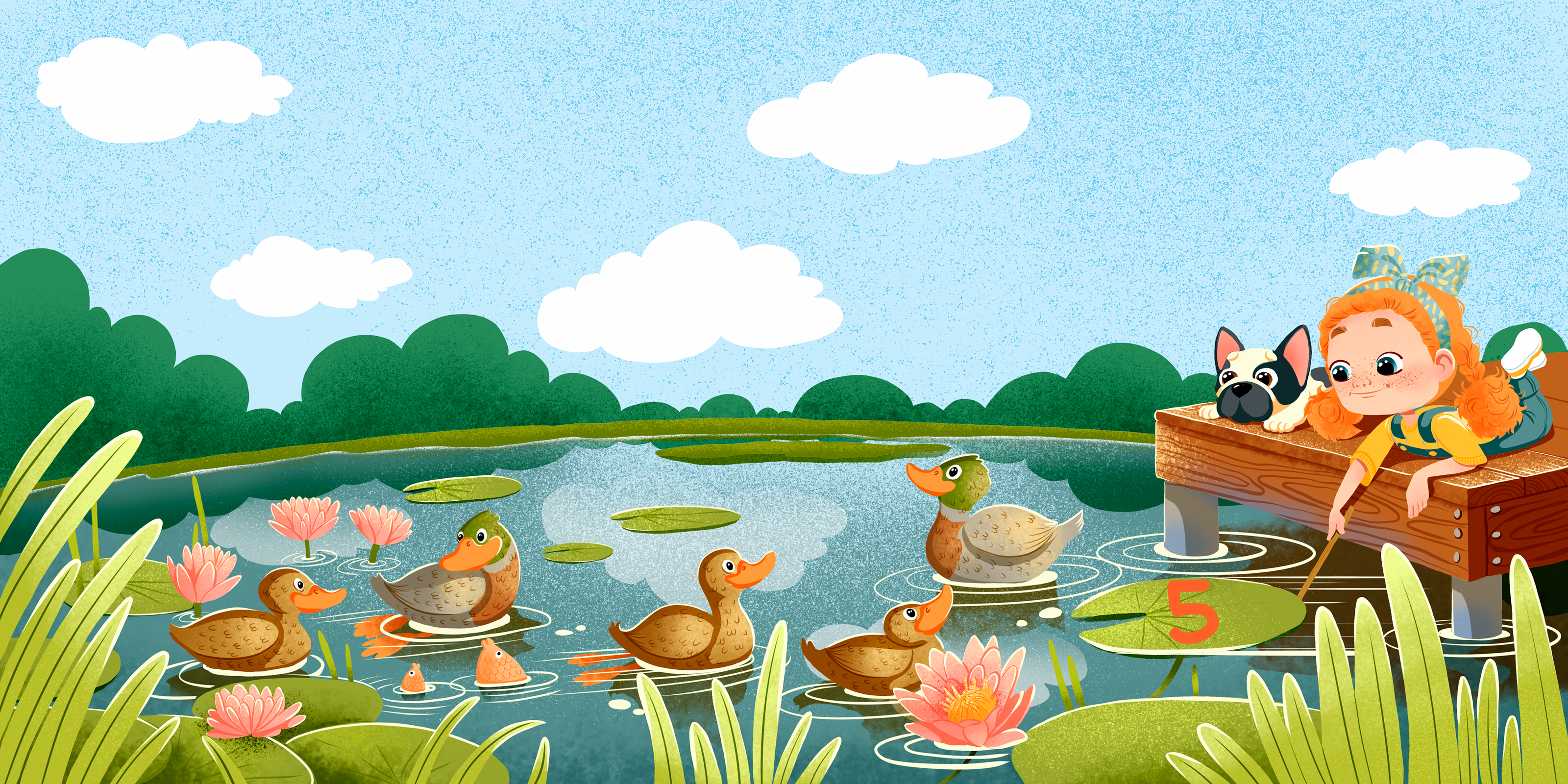 Иллюстрации к книге "Helen and Louie's Counting Adventure" — Изображение №15 — Иллюстрация на Dprofile