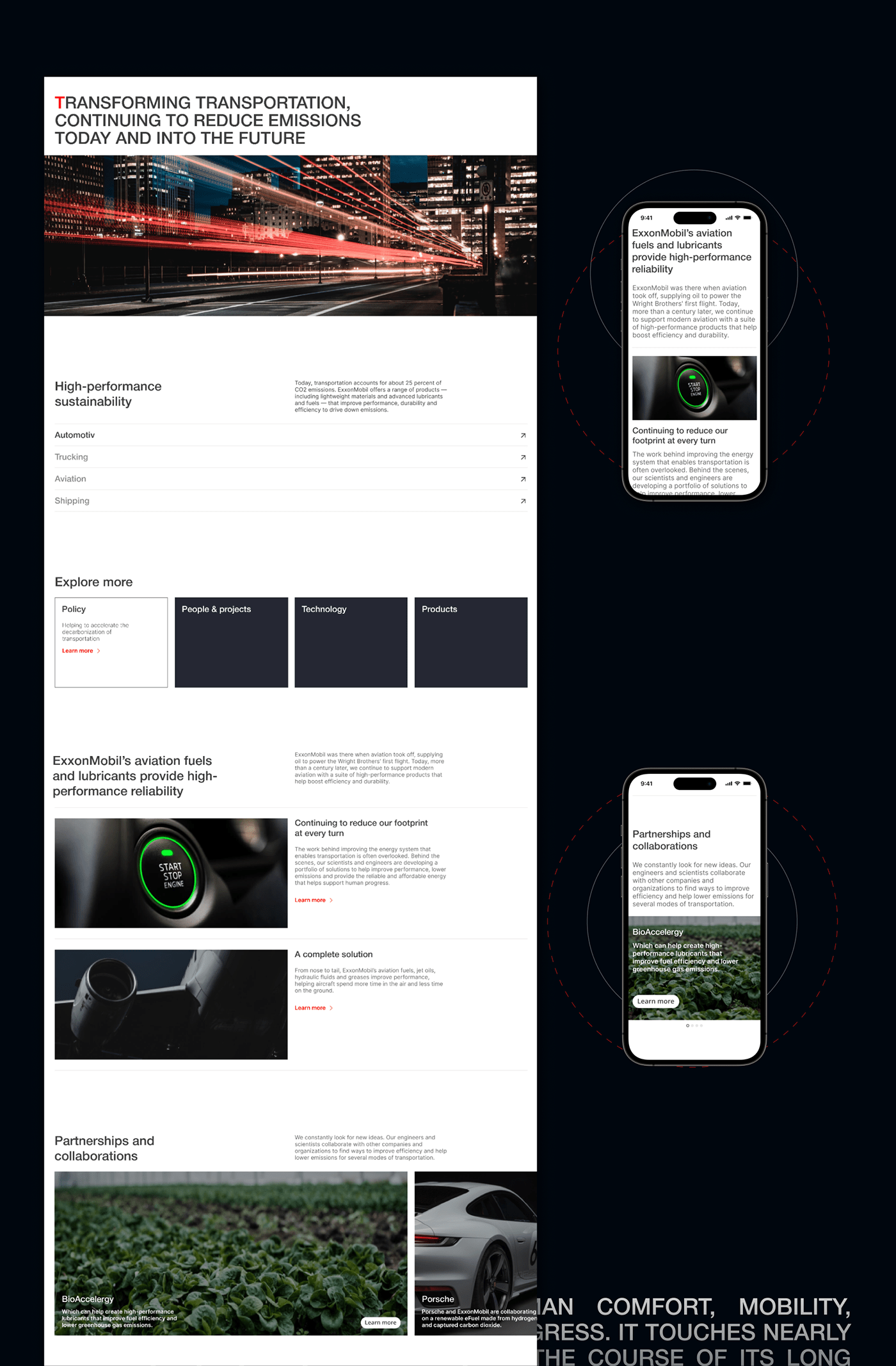 EXXONMOBIL | Сorporate website — Изображение №5 — Интерфейсы на Dprofile