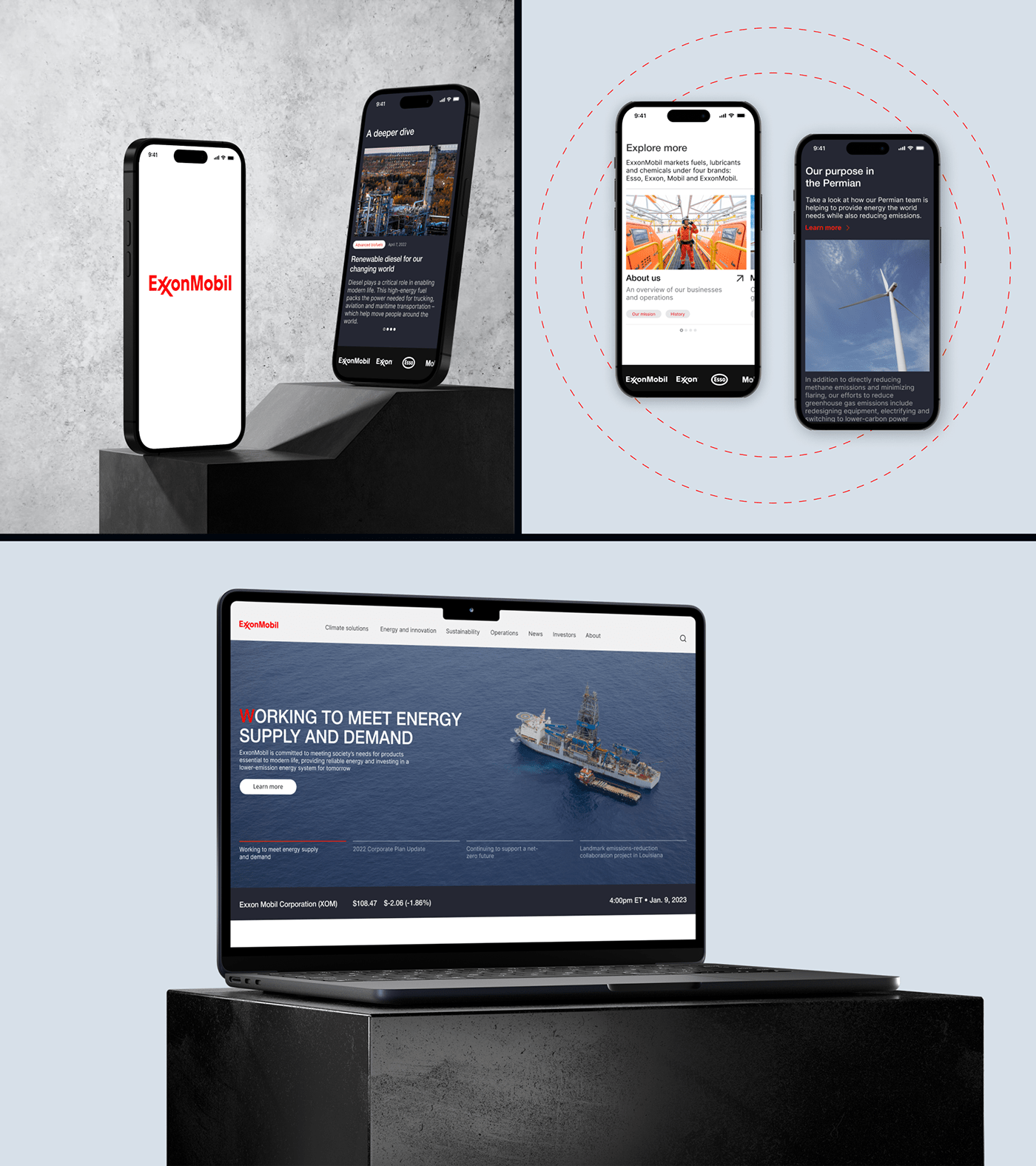 EXXONMOBIL | Сorporate website — Изображение №4 — Интерфейсы на Dprofile