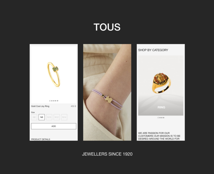TOUS | Website Redesign Concept — Интерфейсы на Dprofile