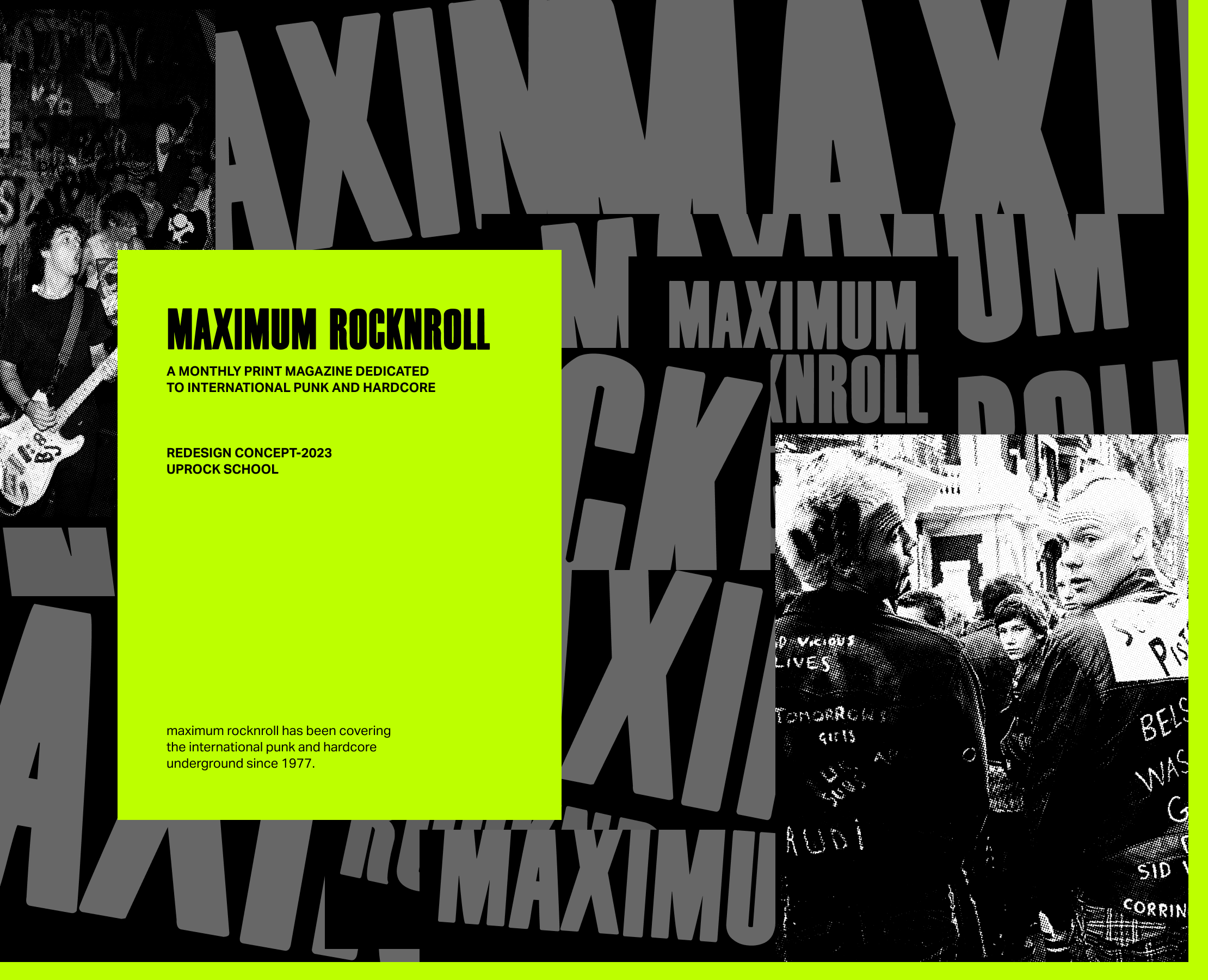 MAXIMUM ROCKNROLL | NEWS MAGAZIN REDESIGN — Интерфейсы, Иллюстрация на Dprofile