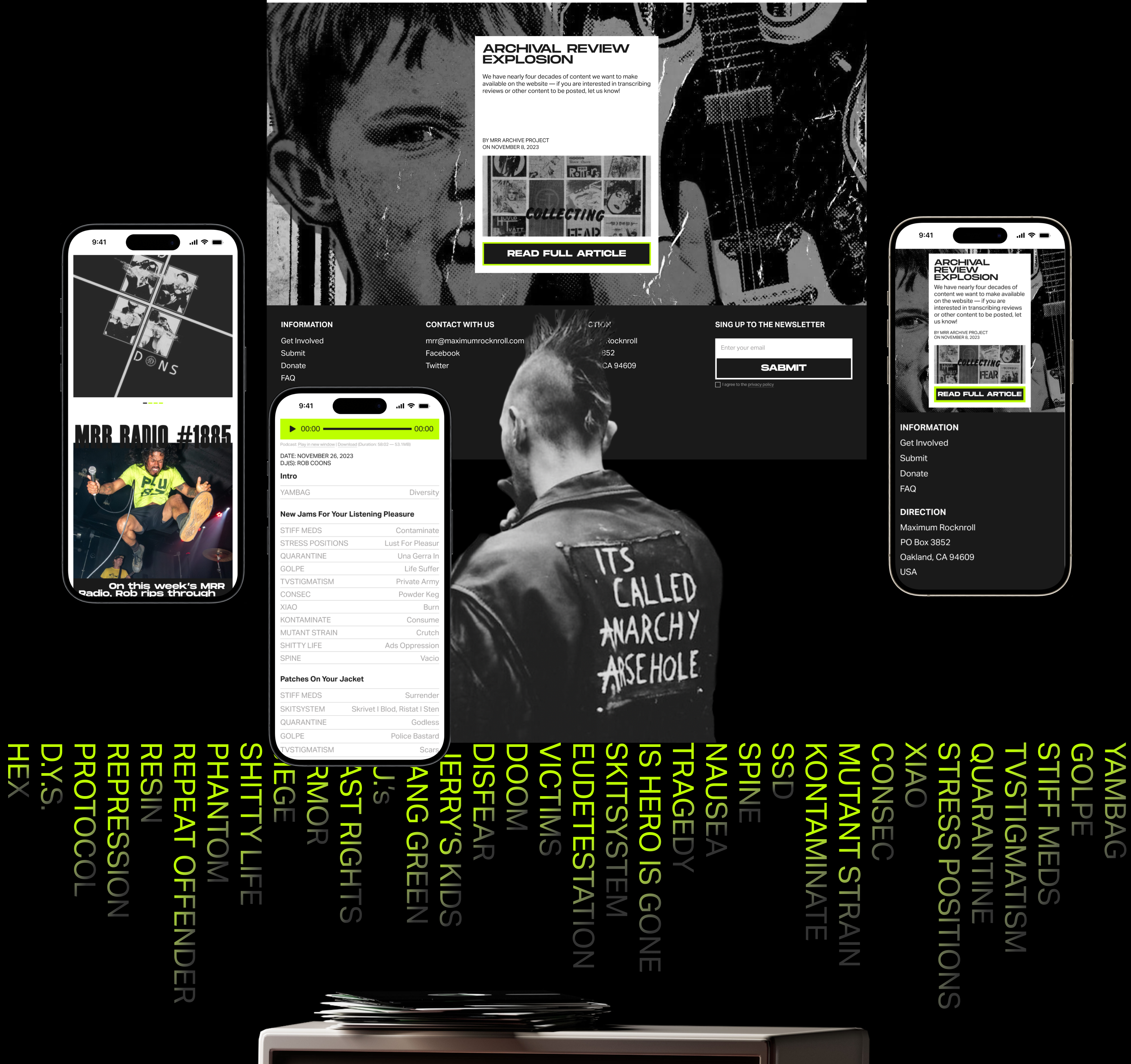 MAXIMUM ROCKNROLL | NEWS MAGAZIN REDESIGN — Изображение №3 — Интерфейсы, Иллюстрация на Dprofile