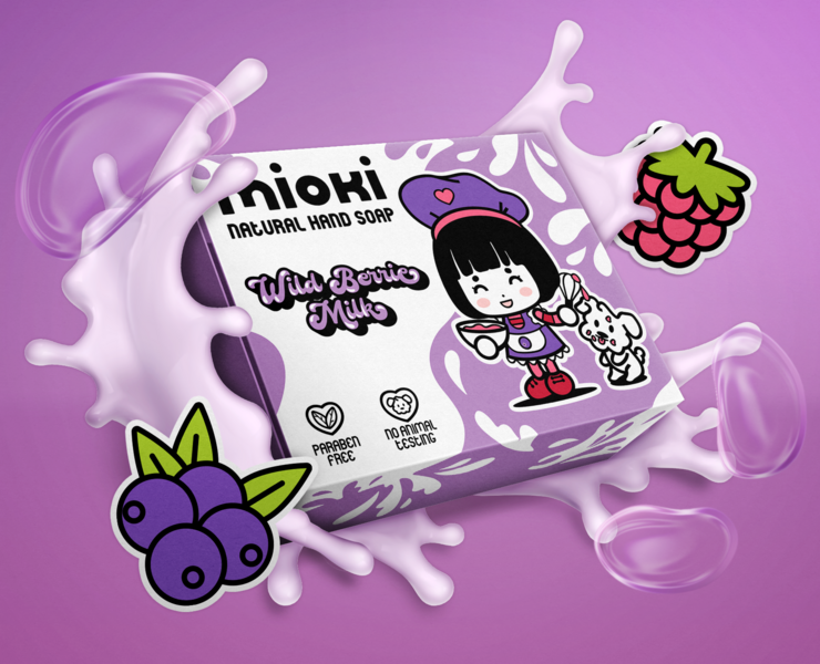 Mioki ✦ Дизайн упаковки мыла — Брендинг, Графика на Dprofile