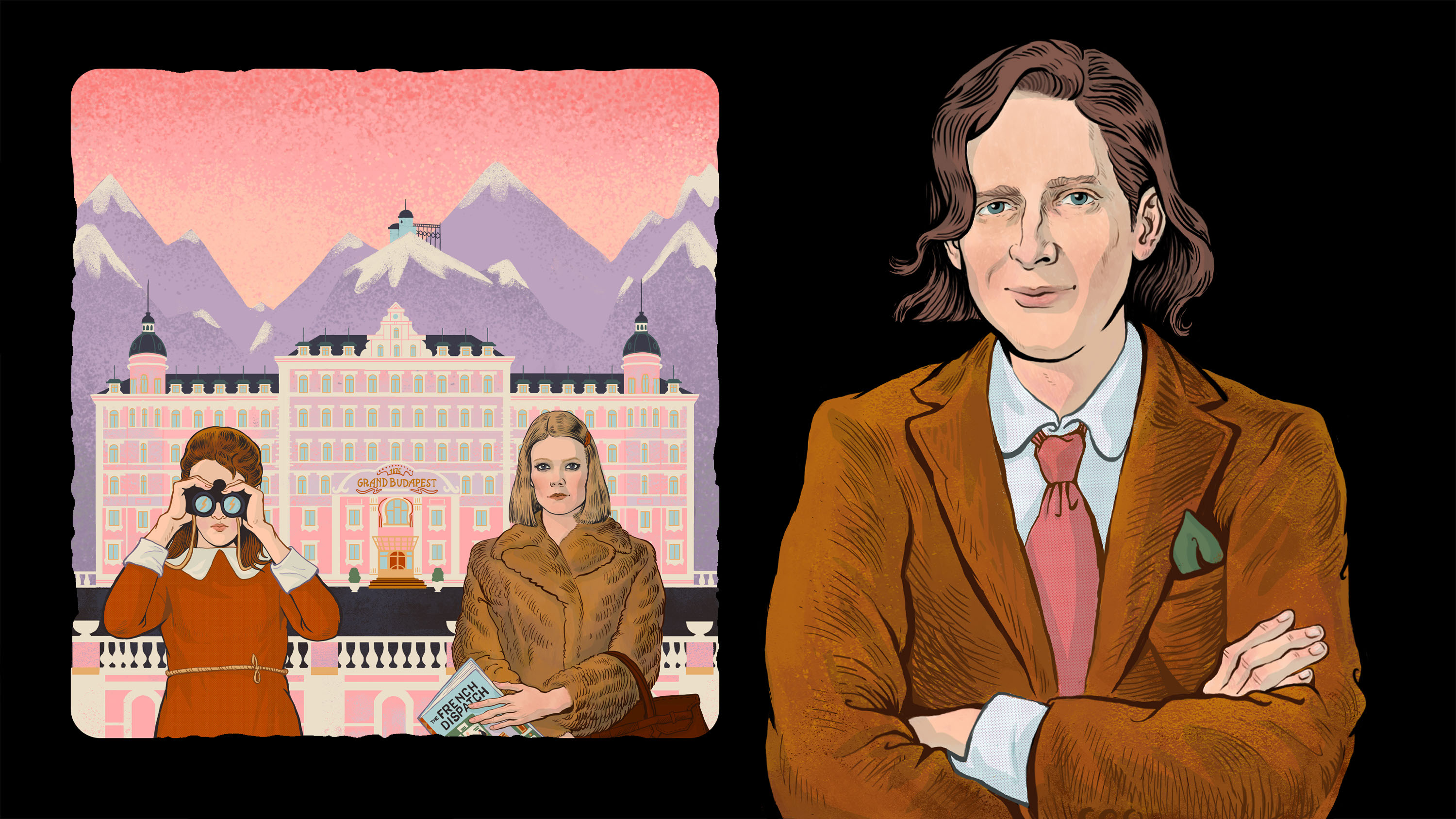 Серия иллюстраций для Кинопоиска про великих режиссеров 202… — Изображение №4 — Иллюстрация, Графика на Dprofile