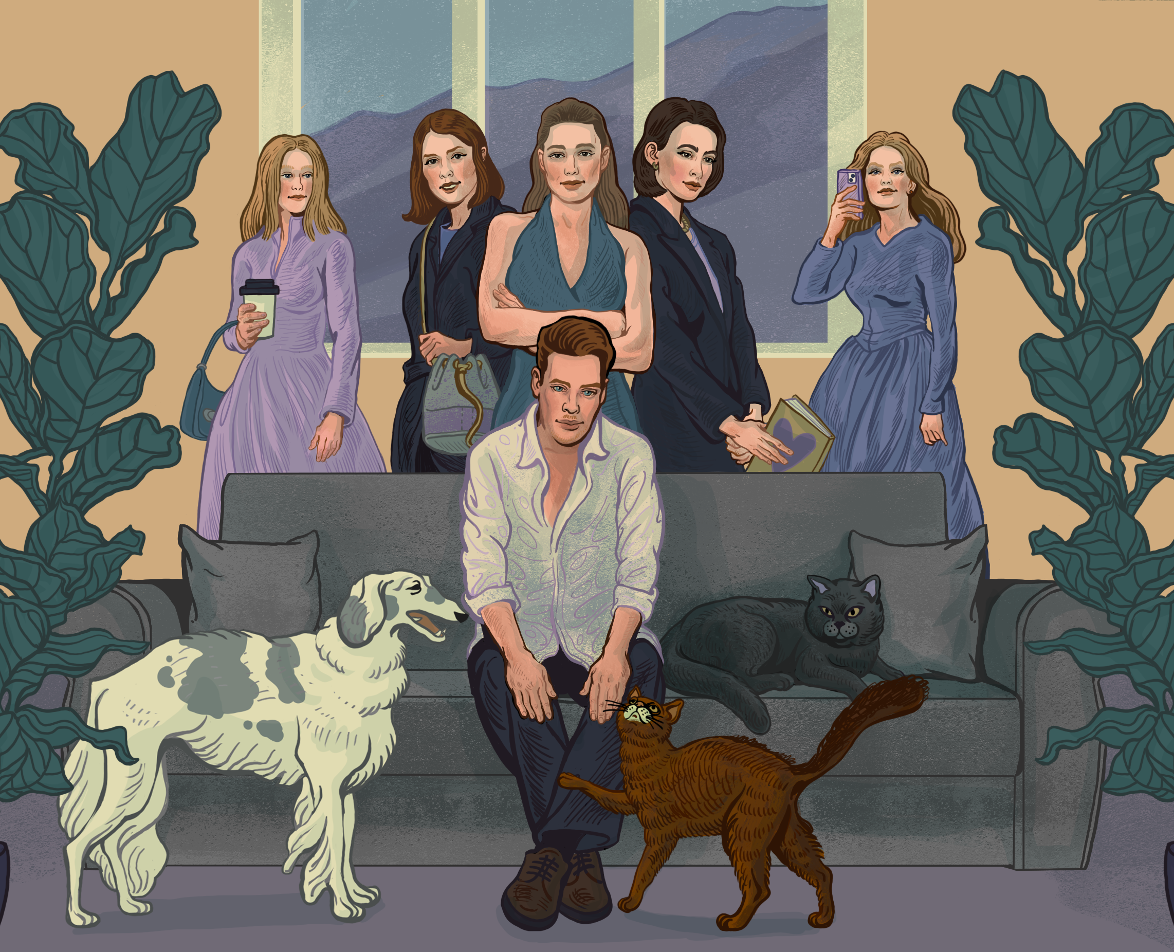 Серия иллюстраций для SBER x AFISHA Daily — Иллюстрация, Графика на Dprofile