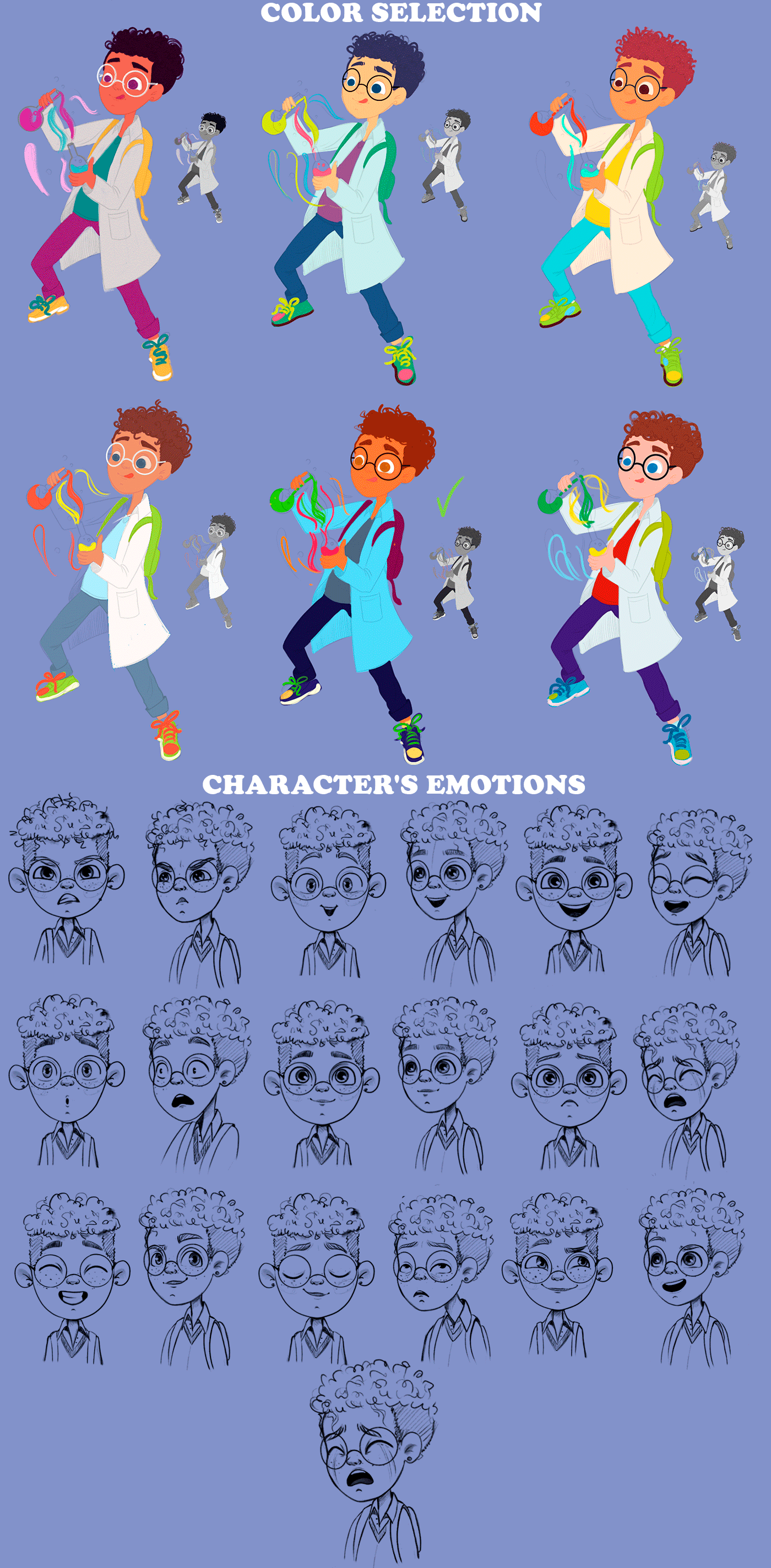 A character for the brand "Young Chemist" — Изображение №3 — Брендинг, Иллюстрация на Dprofile