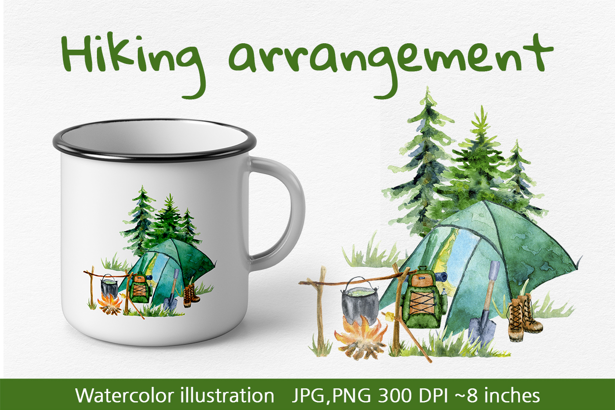 Hiking arrangement — Изображение №1 — Иллюстрация, Графика на Dprofile