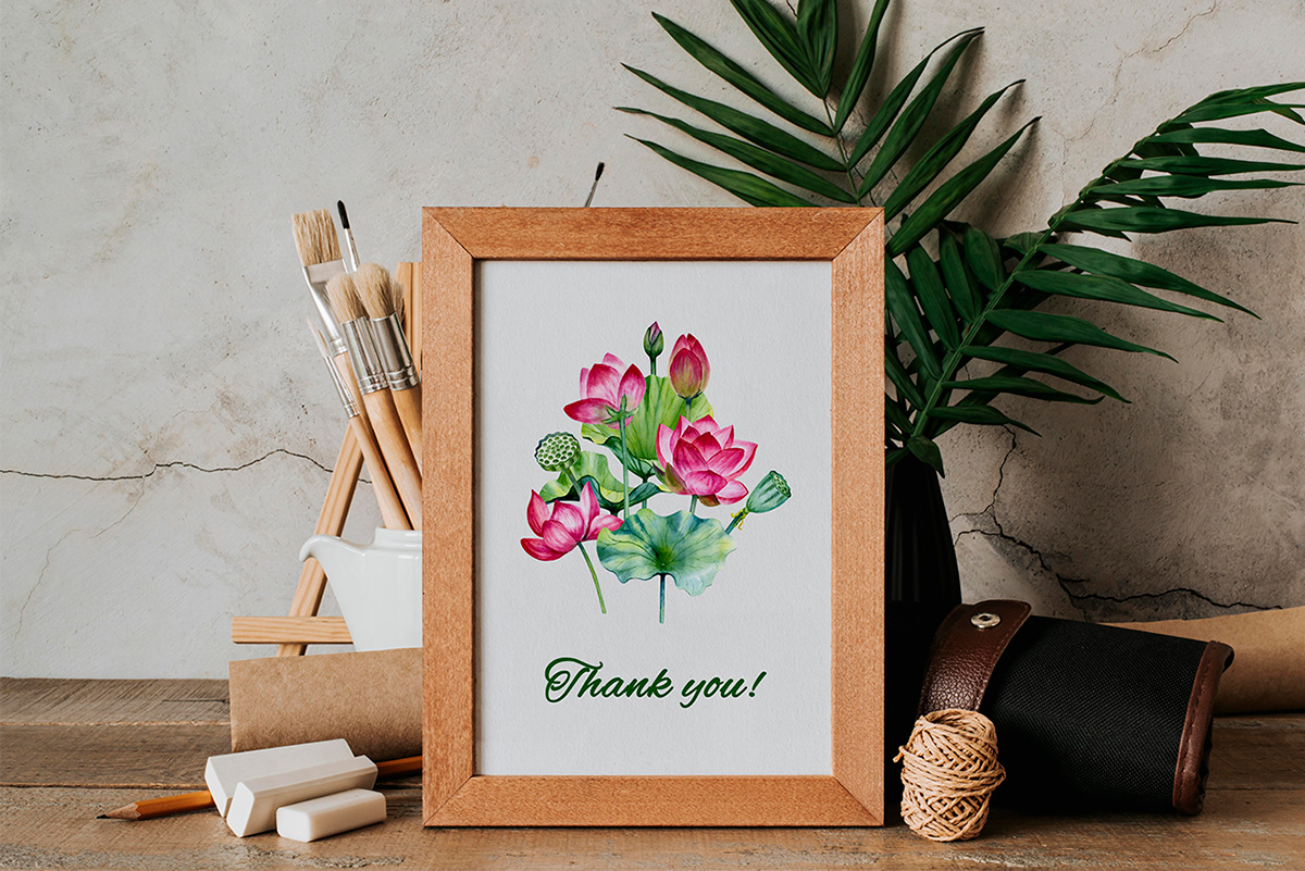 Lotus illustrations PNG — Изображение №5 — Иллюстрация, Графика на Dprofile