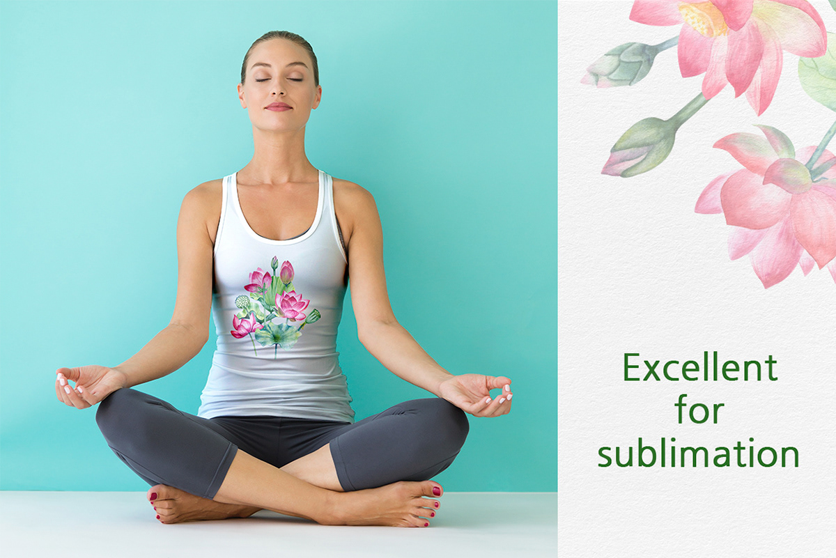 Lotus illustrations PNG — Изображение №4 — Иллюстрация, Графика на Dprofile