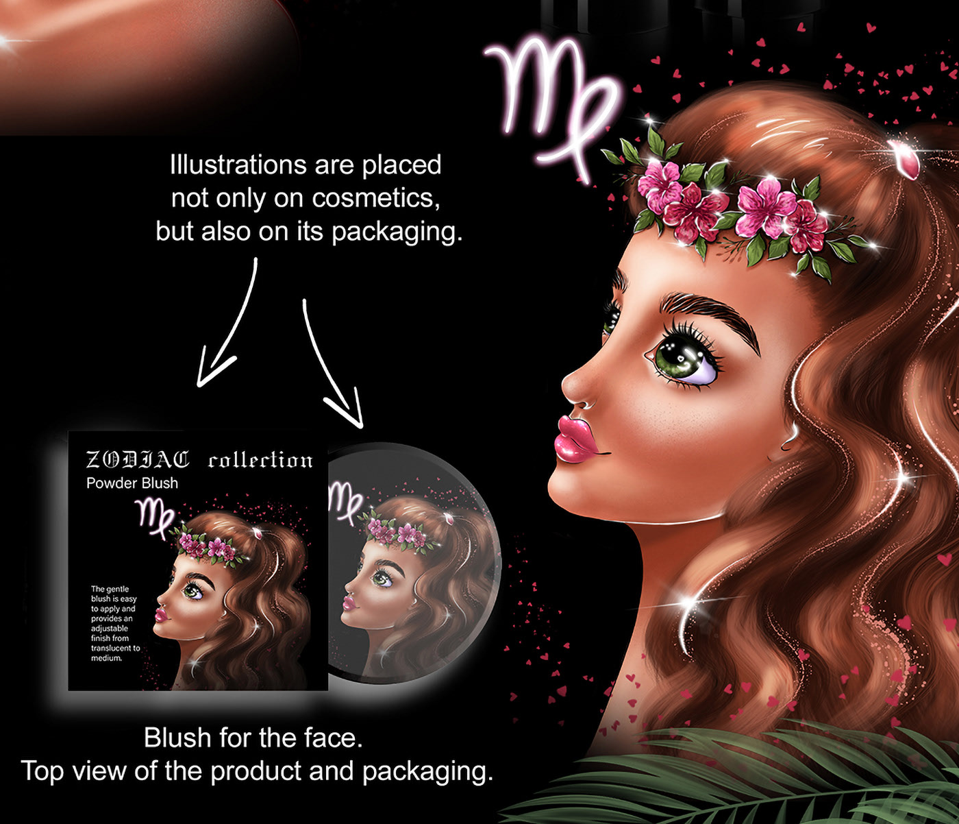 Иллюстрации для упаковки лимитированной коллекции косметики — Изображение №4 — Брендинг, Иллюстрация на Dprofile