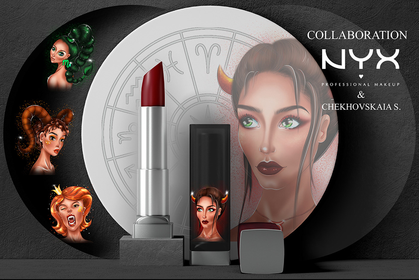 Иллюстрации для упаковки лимитированной коллекции косметики — Изображение №1 — Брендинг, Иллюстрация на Dprofile