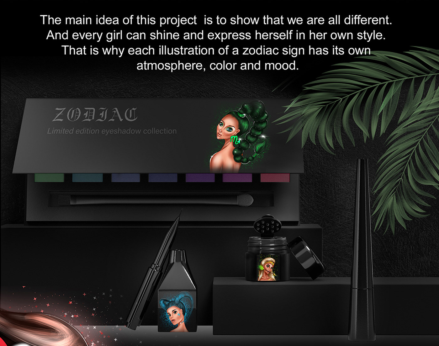 Иллюстрации для упаковки лимитированной коллекции косметики — Изображение №2 — Брендинг, Иллюстрация на Dprofile