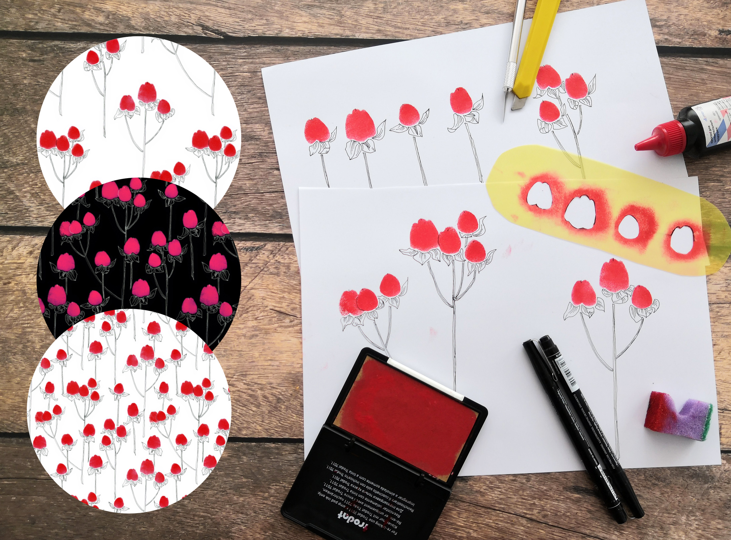 Screen printing. Seamless patterns — Изображение №4 — Графика на Dprofile