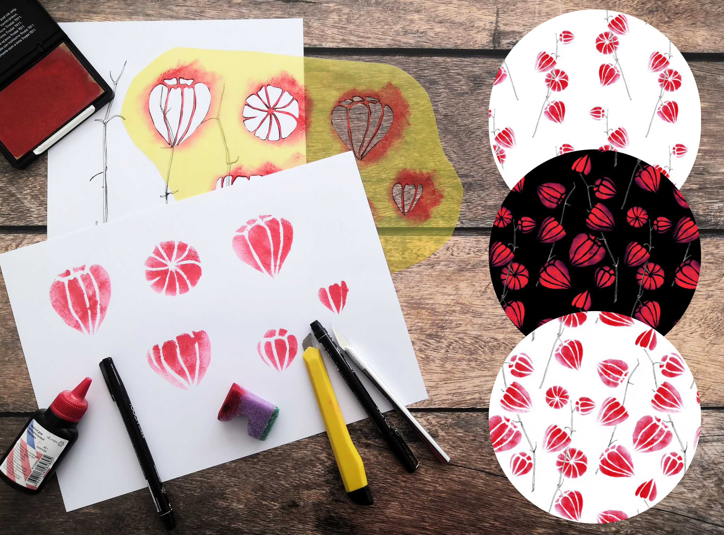 Screen printing. Seamless patterns — Изображение №6 — Графика на Dprofile