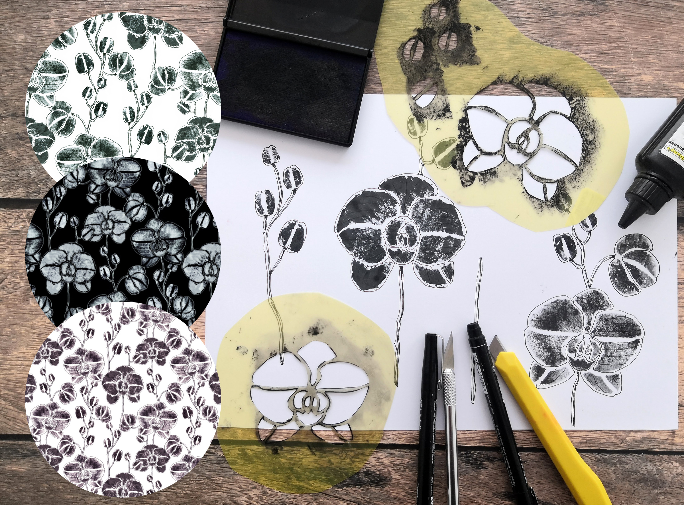 Screen printing. Seamless patterns — Изображение №11 — Графика на Dprofile