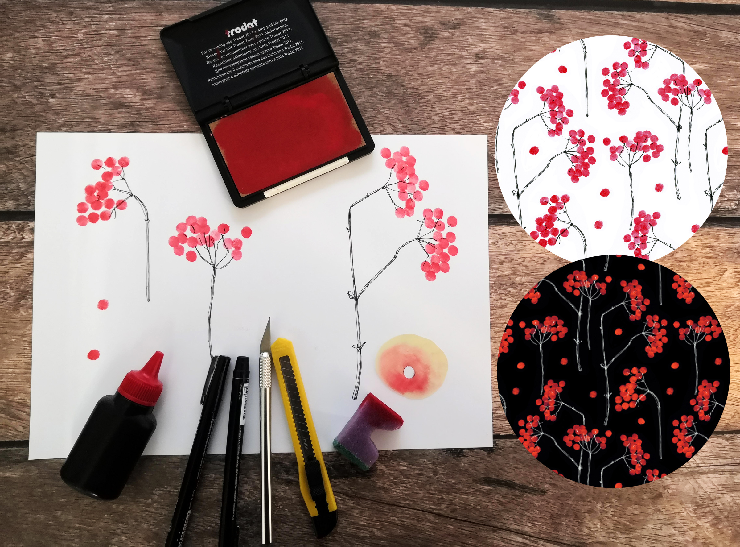 Screen printing. Seamless patterns — Изображение №2 — Графика на Dprofile