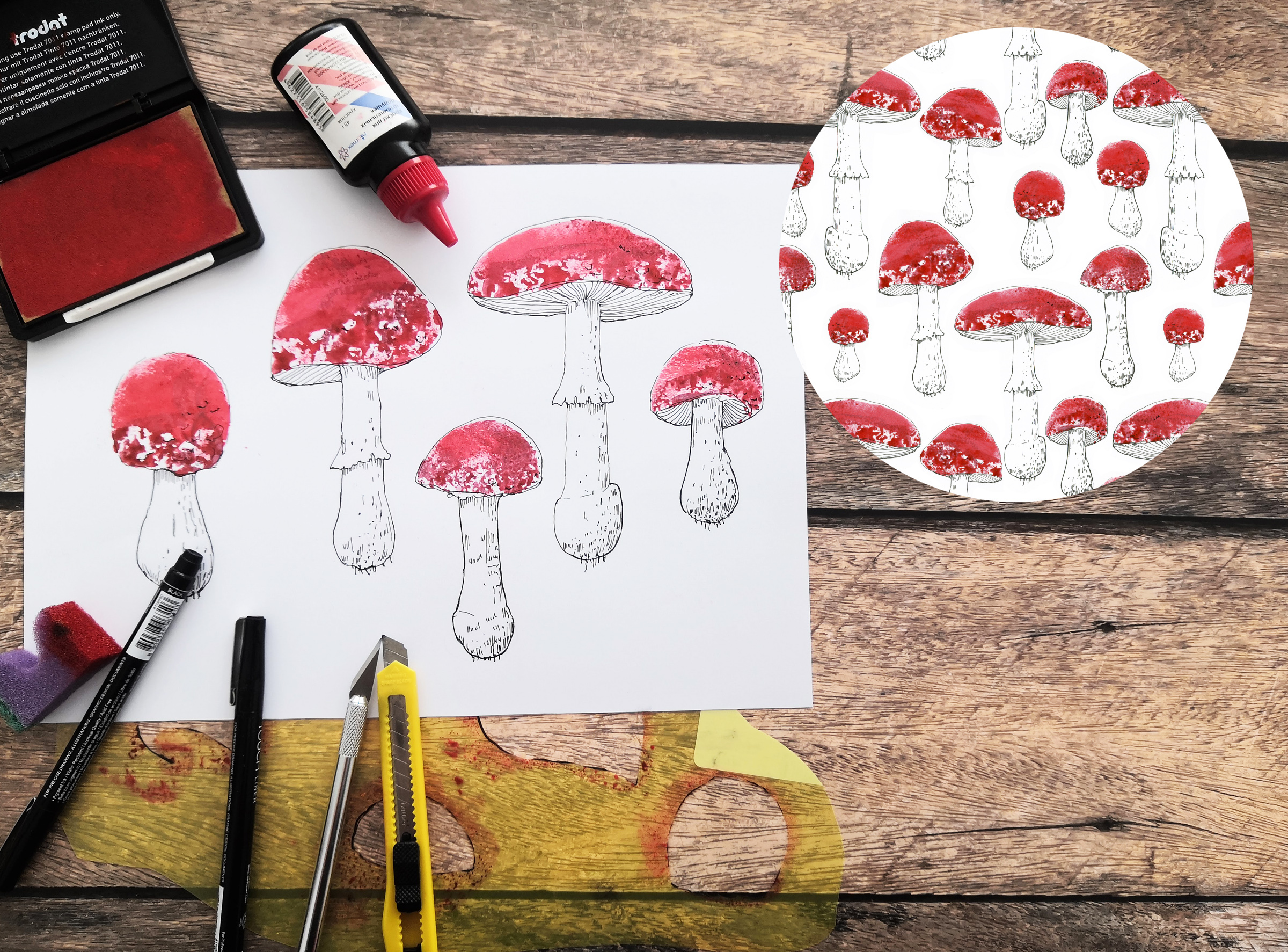 Screen printing. Seamless patterns — Изображение №5 — Графика на Dprofile