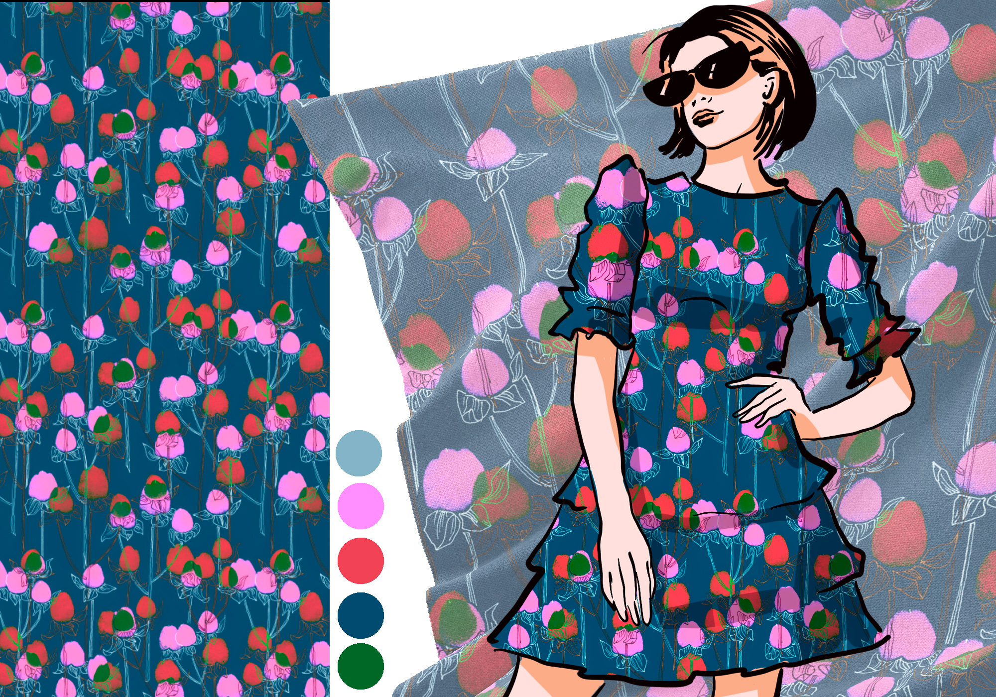 Hypericum. Pattern collection — Изображение №6 — Иллюстрация, Графика на Dprofile