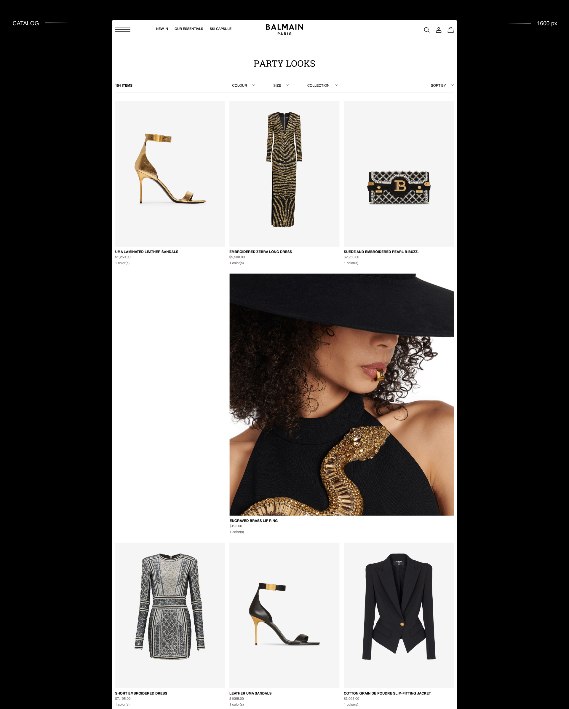 BALMAIN | E-commerce redesign — Изображение №6 — Интерфейсы на Dprofile