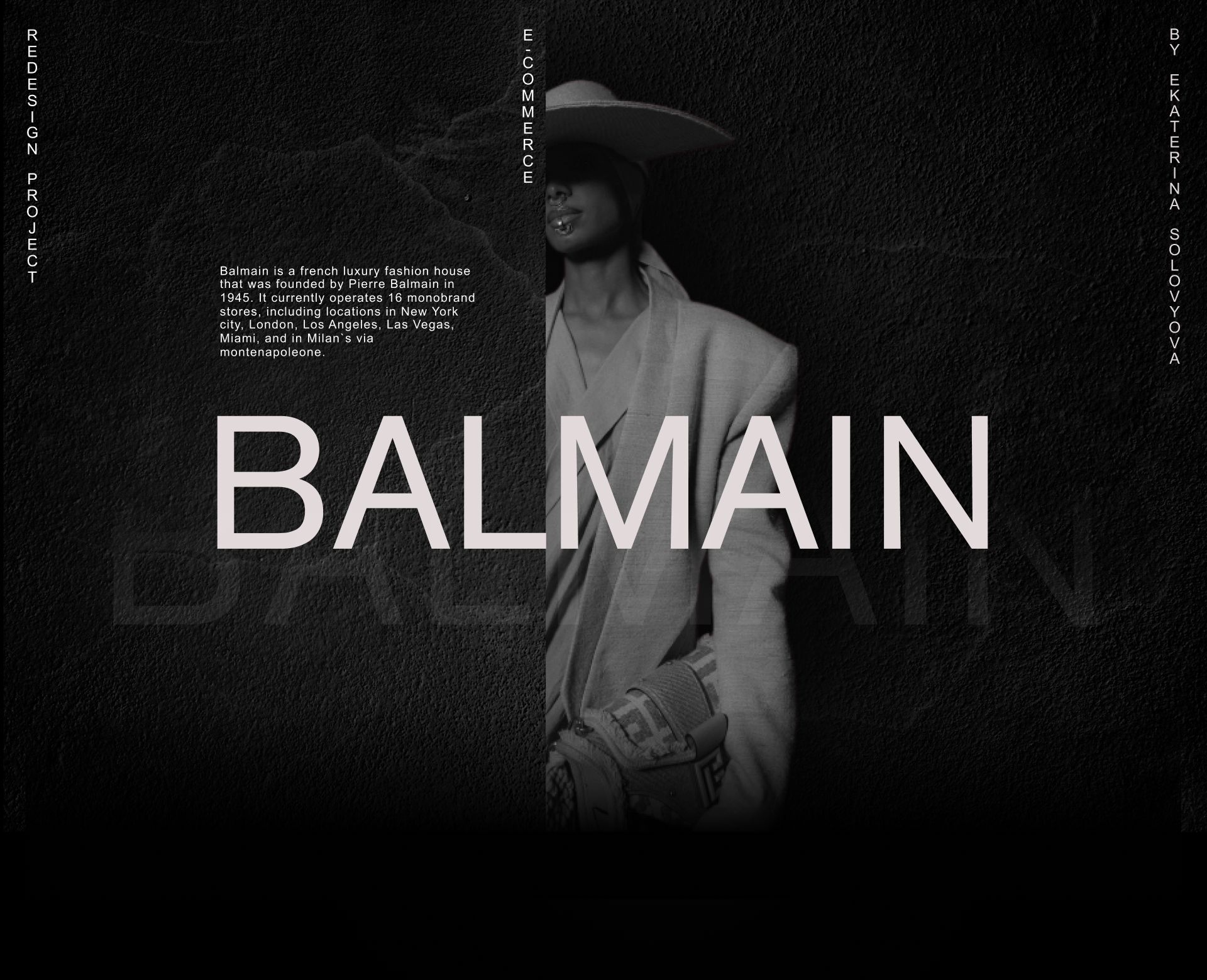 BALMAIN | E-commerce redesign — Изображение №1 — Интерфейсы на Dprofile