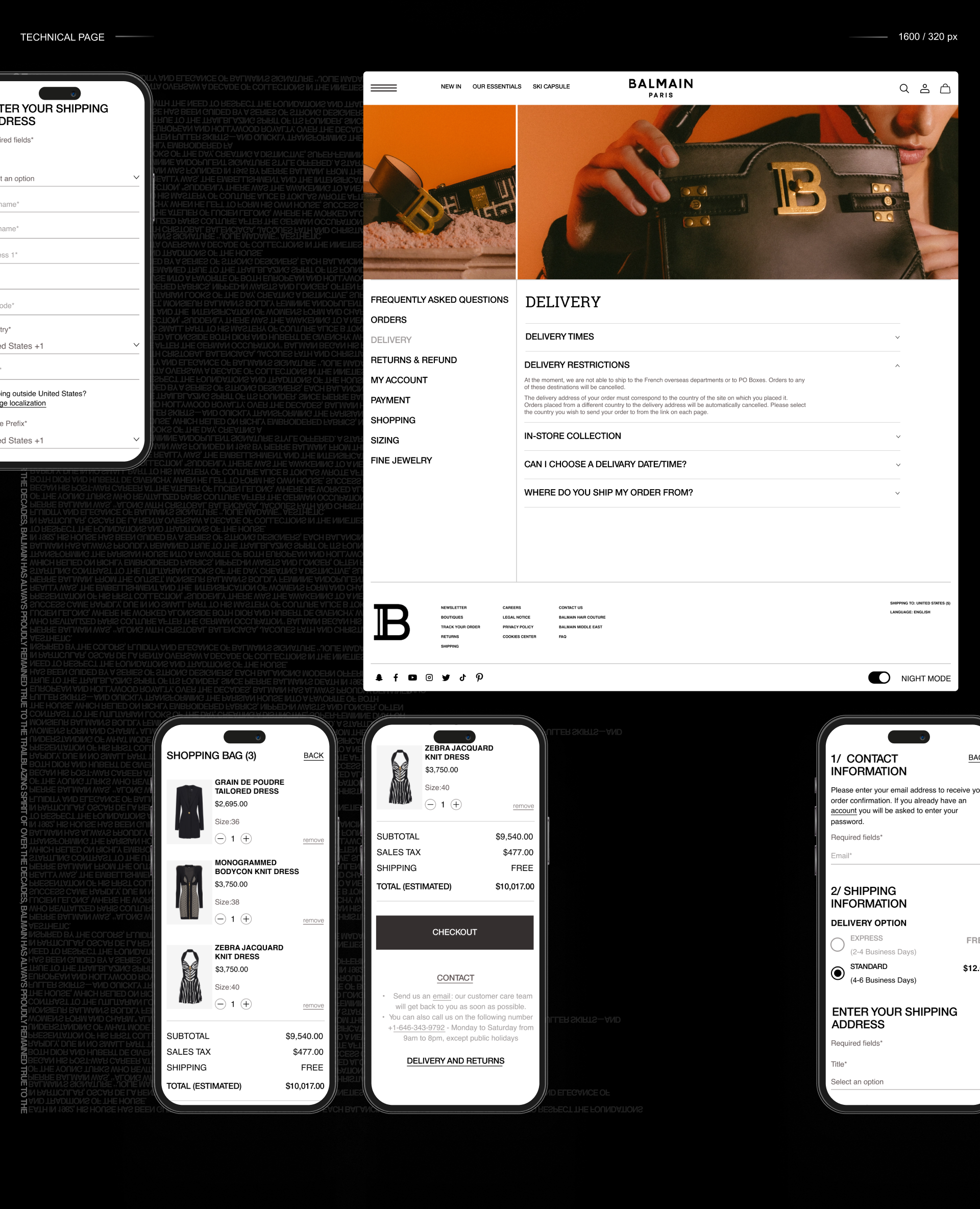 BALMAIN | E-commerce redesign — Изображение №13 — Интерфейсы на Dprofile