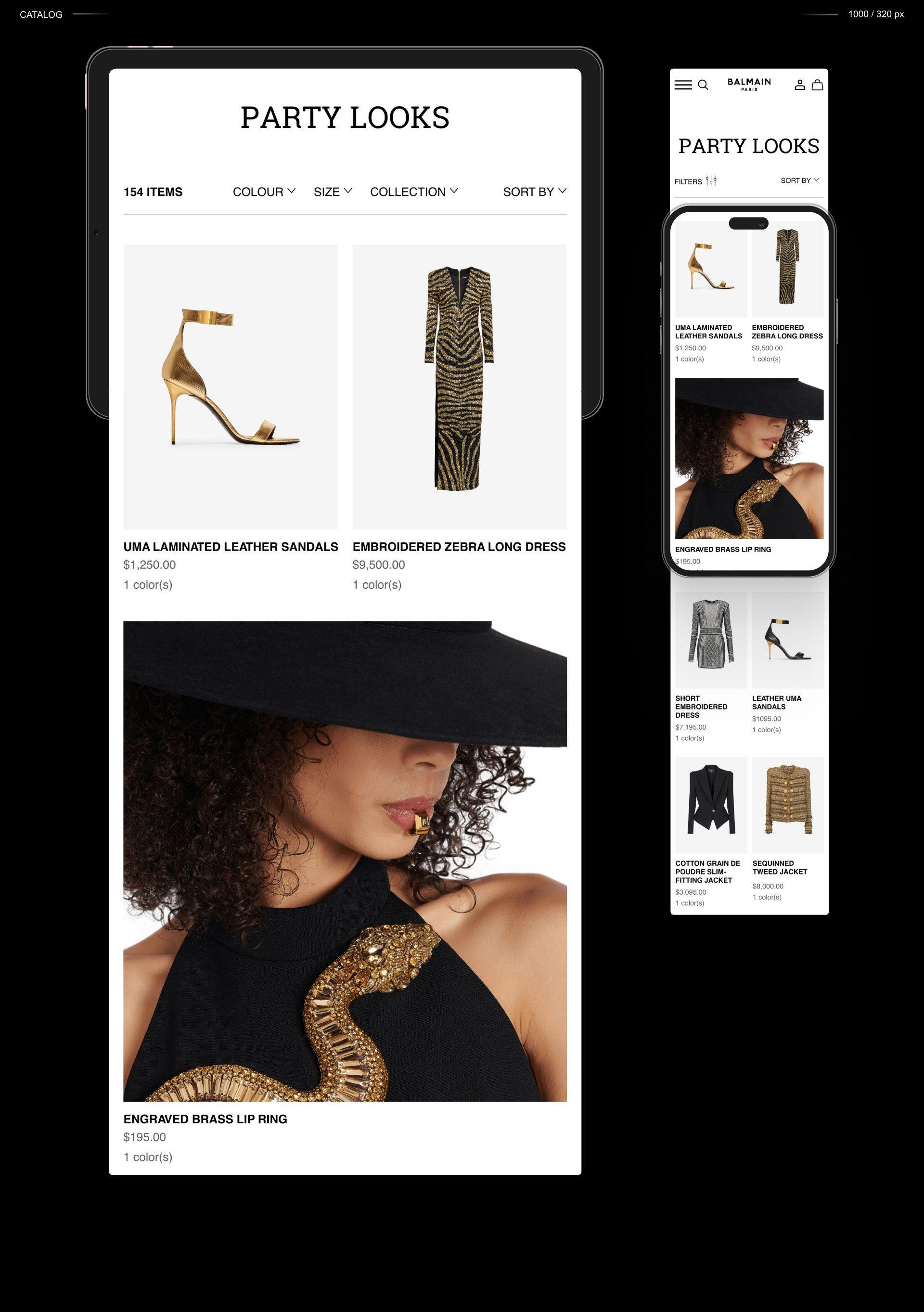 BALMAIN | E-commerce redesign — Изображение №8 — Интерфейсы на Dprofile