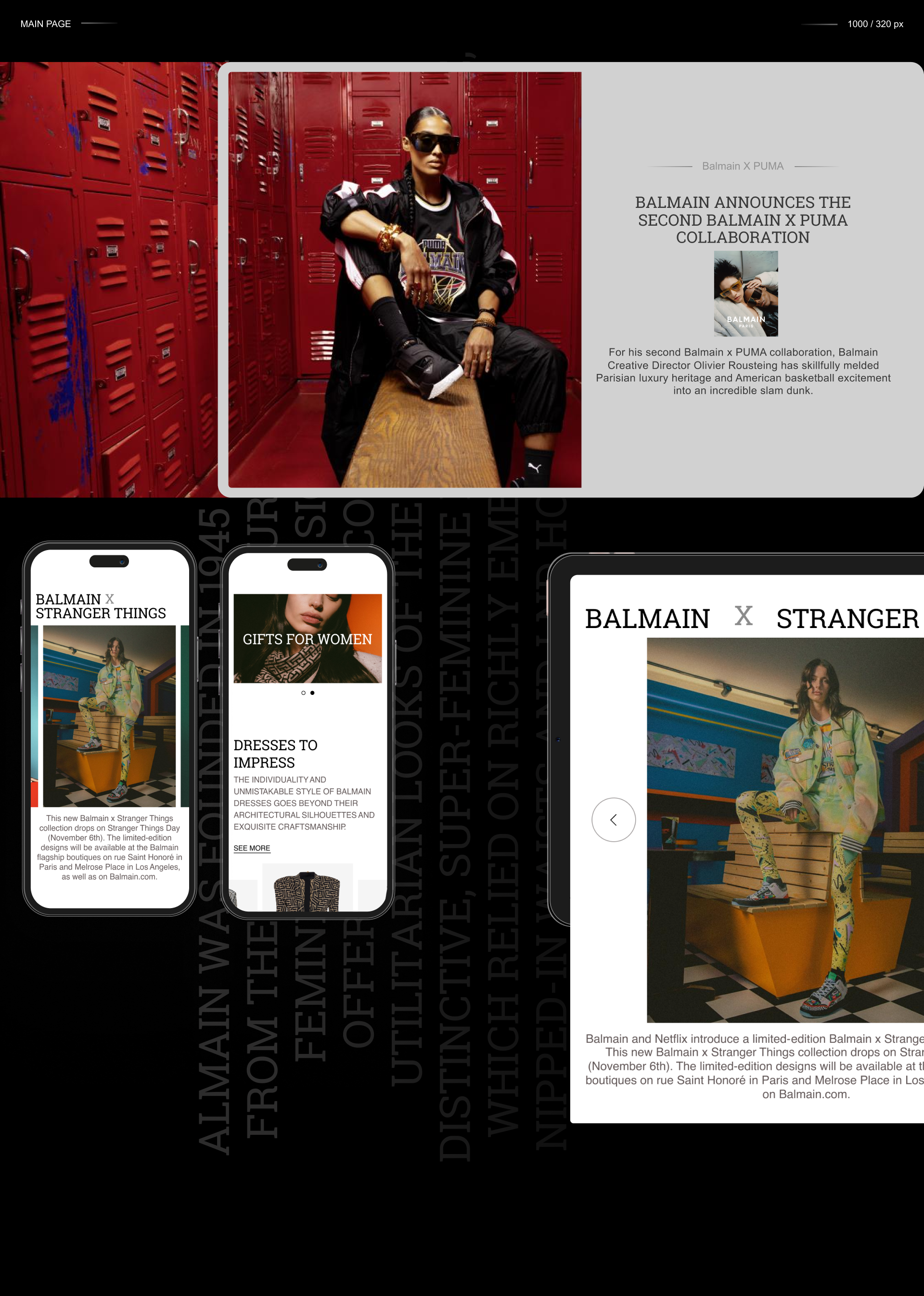 BALMAIN | E-commerce redesign — Изображение №5 — Интерфейсы на Dprofile