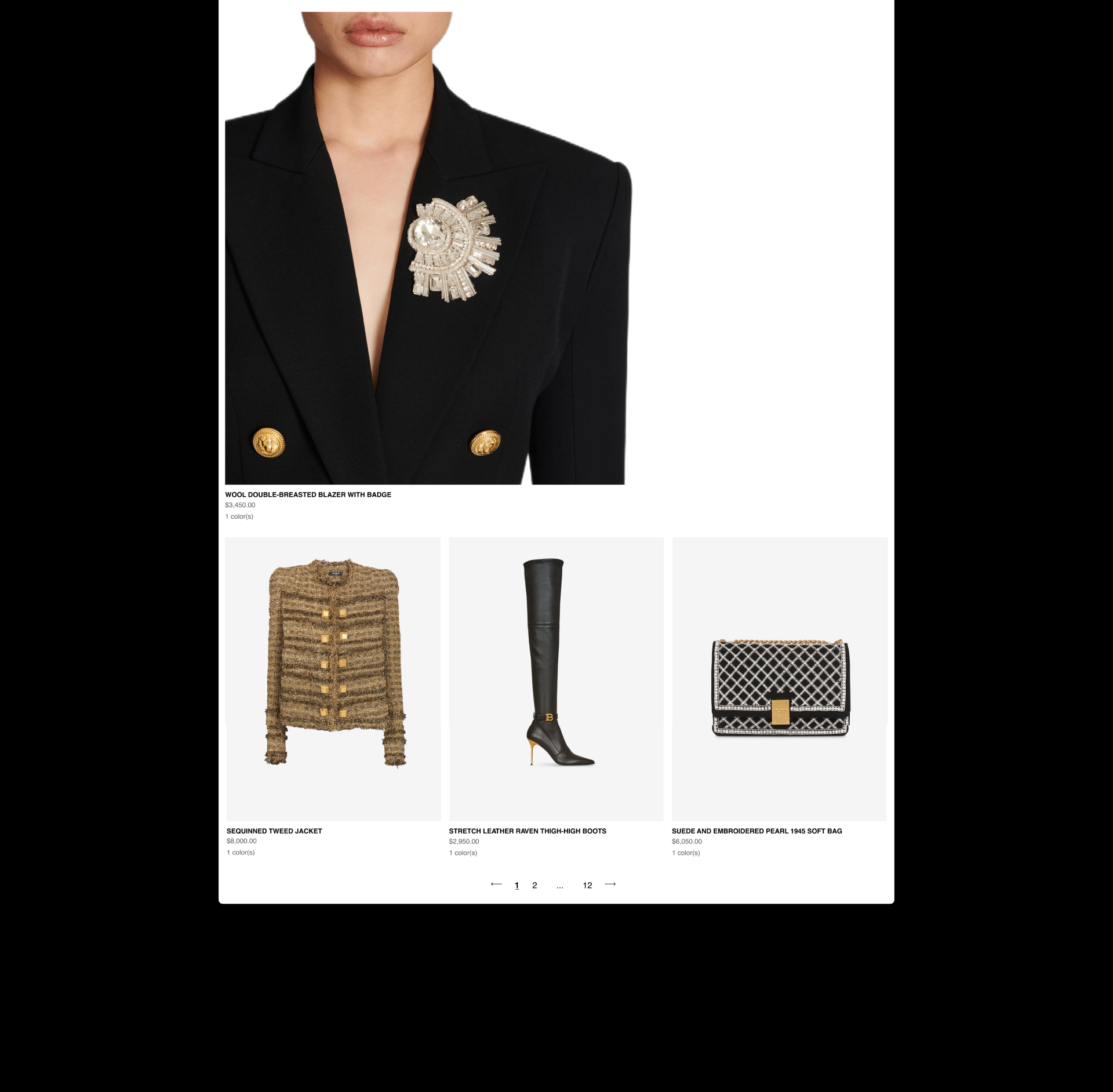 BALMAIN | E-commerce redesign — Изображение №7 — Интерфейсы на Dprofile