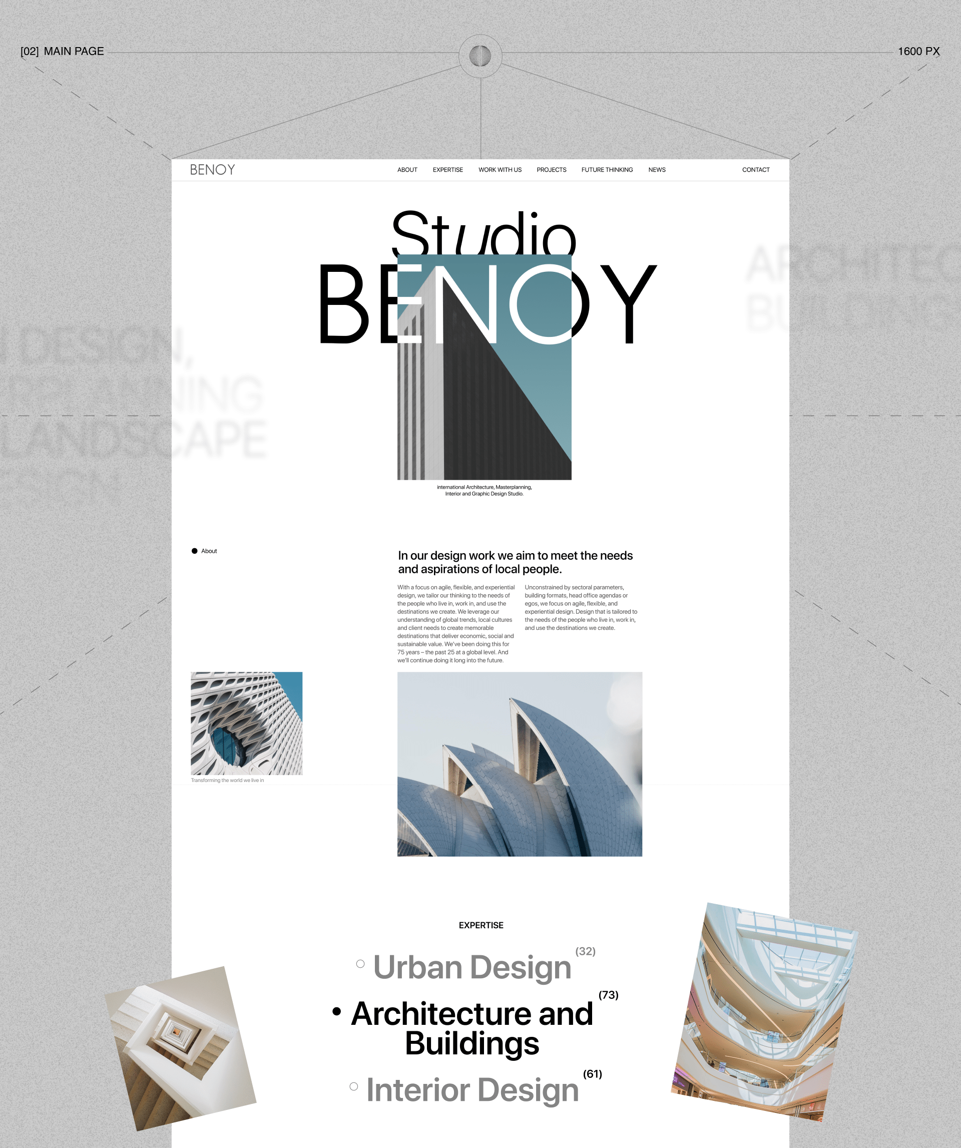 BENOY | Corporate Website — Изображение №2 — Интерфейсы на Dprofile