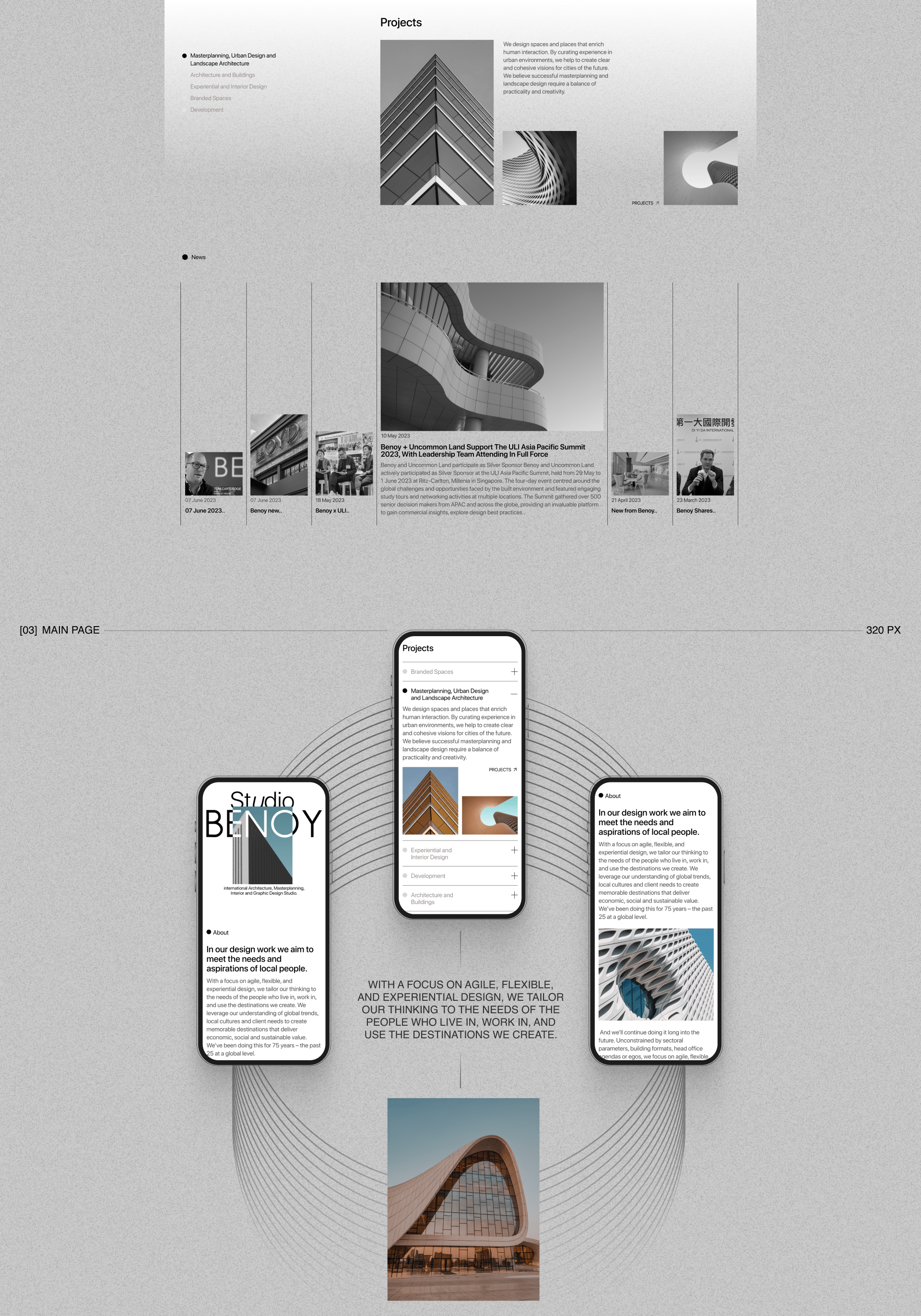 BENOY | Corporate Website — Изображение №3 — Интерфейсы на Dprofile