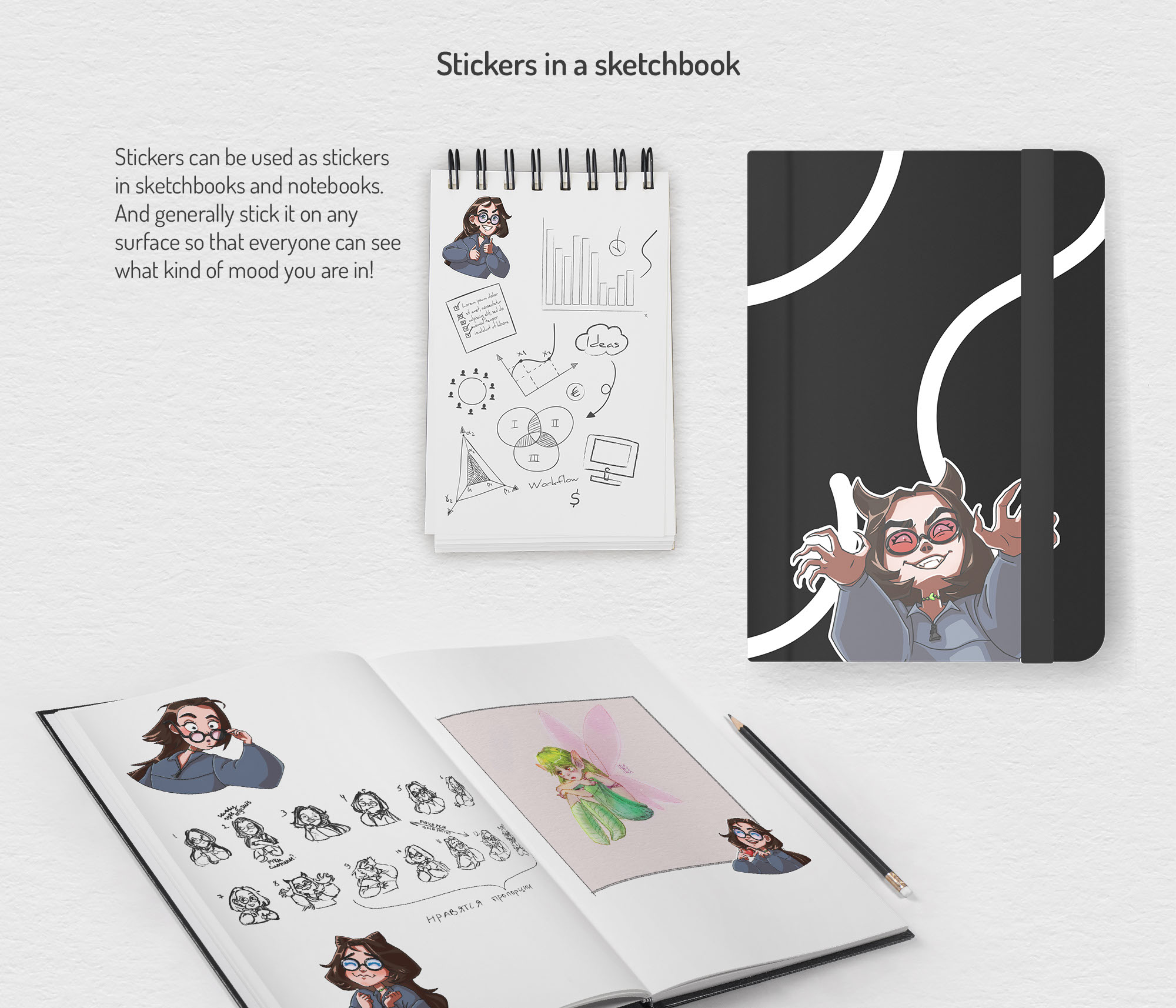 Сartoon sticker pack for Telegram — Изображение №10 — Иллюстрация, Графика на Dprofile