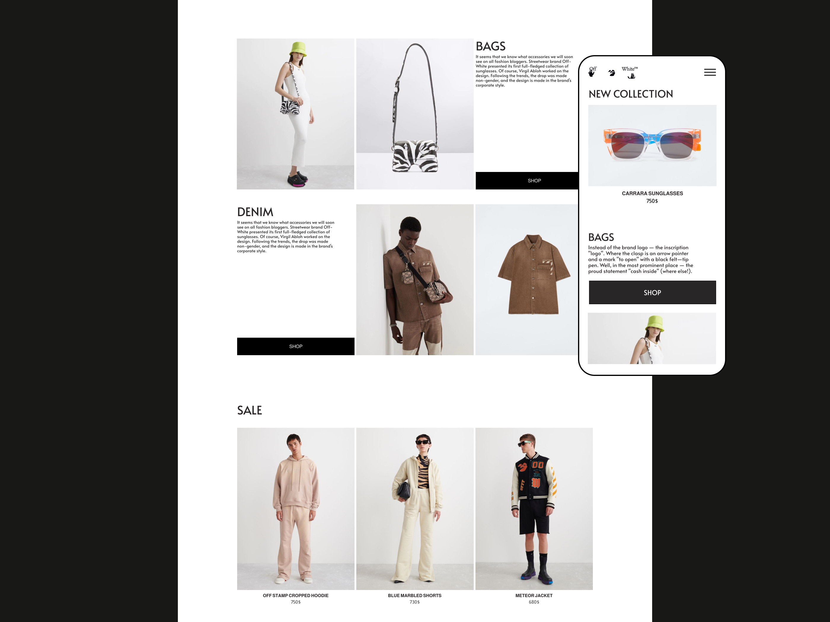 Off-White Website | Online-store — Изображение №5 — Интерфейсы на Dprofile