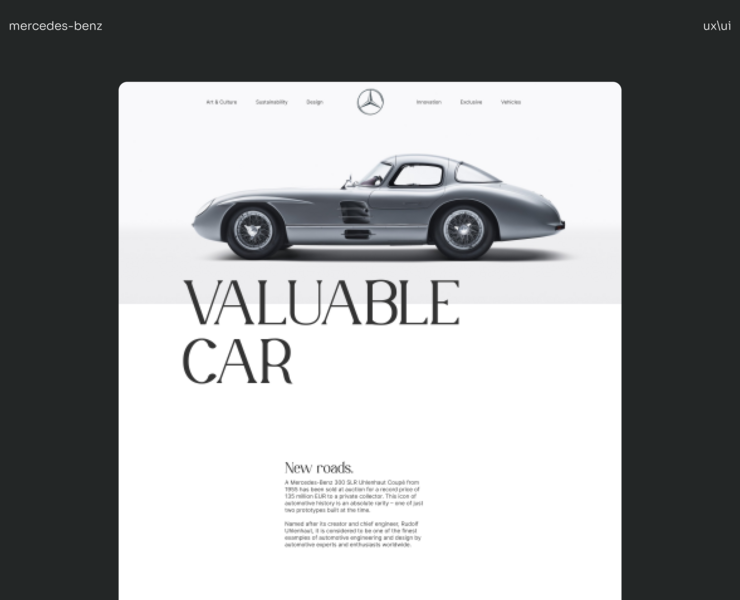 Mercedes-benz | Corporate website — Интерфейсы на Dprofile