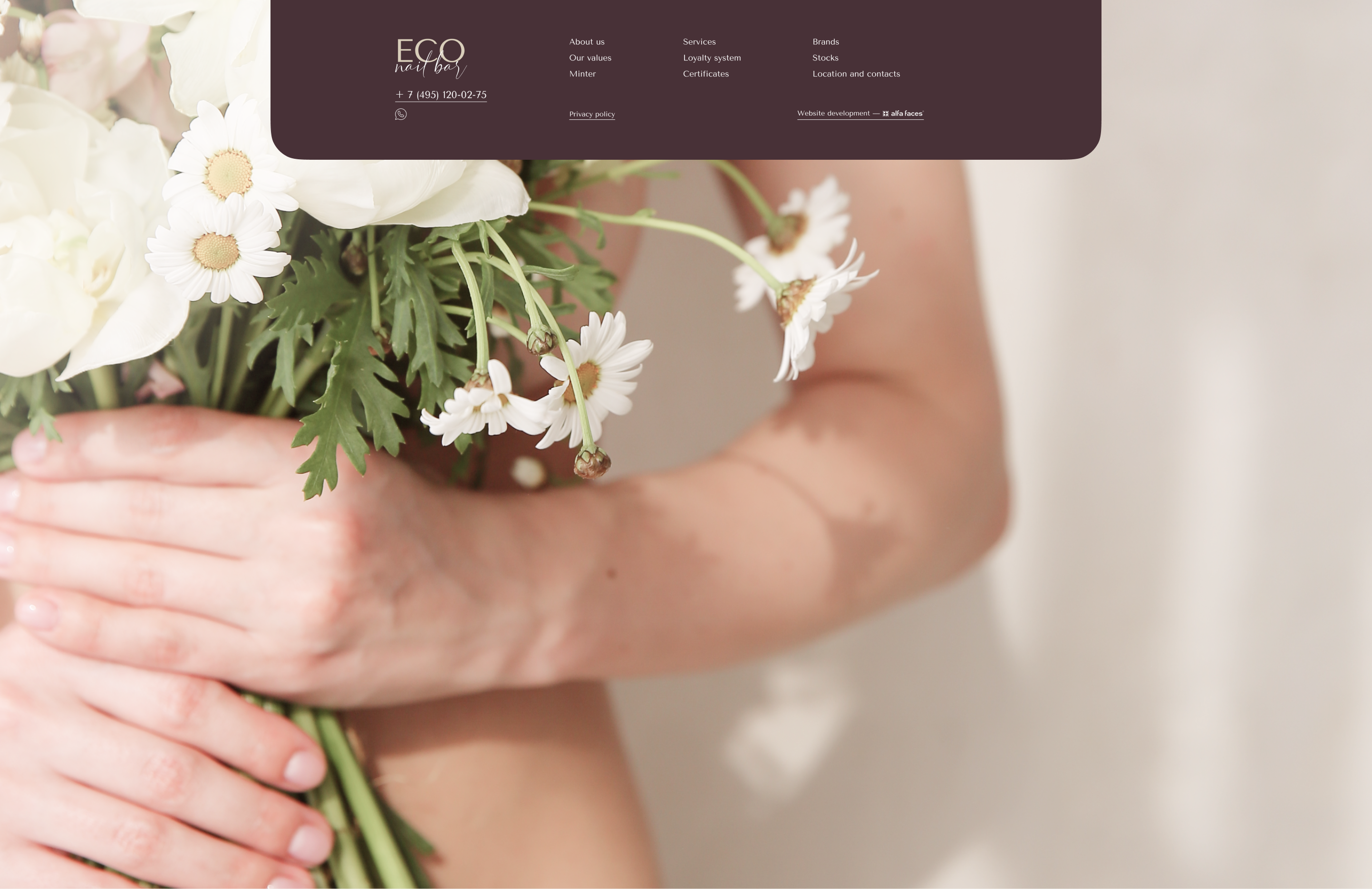 Eco Nail Bar UI/UX Design for beauty studio — Изображение №8 — Интерфейсы на Dprofile