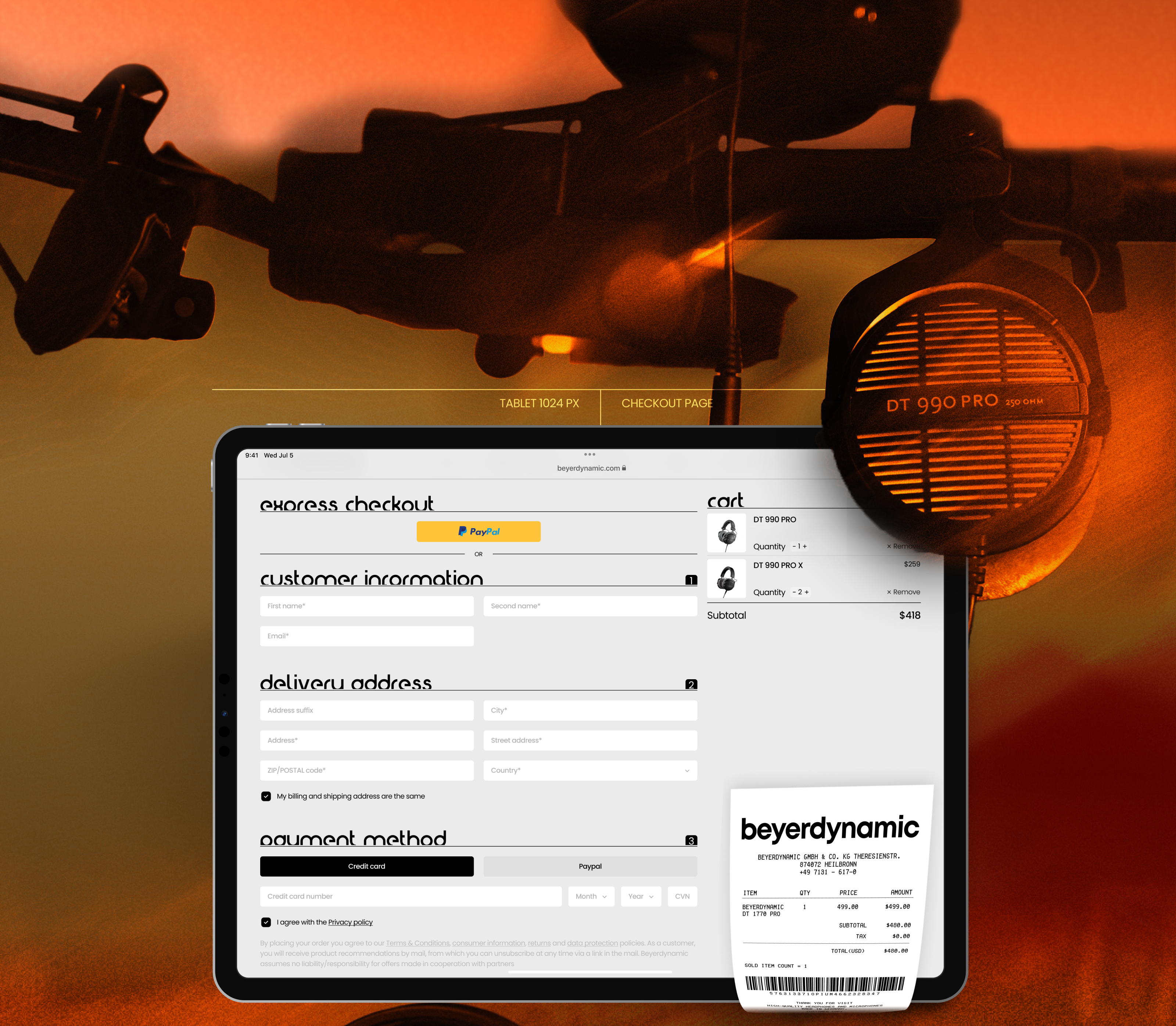beyerdynamic ✧ redesign — Изображение №10 — Интерфейсы, Анимация на Dprofile