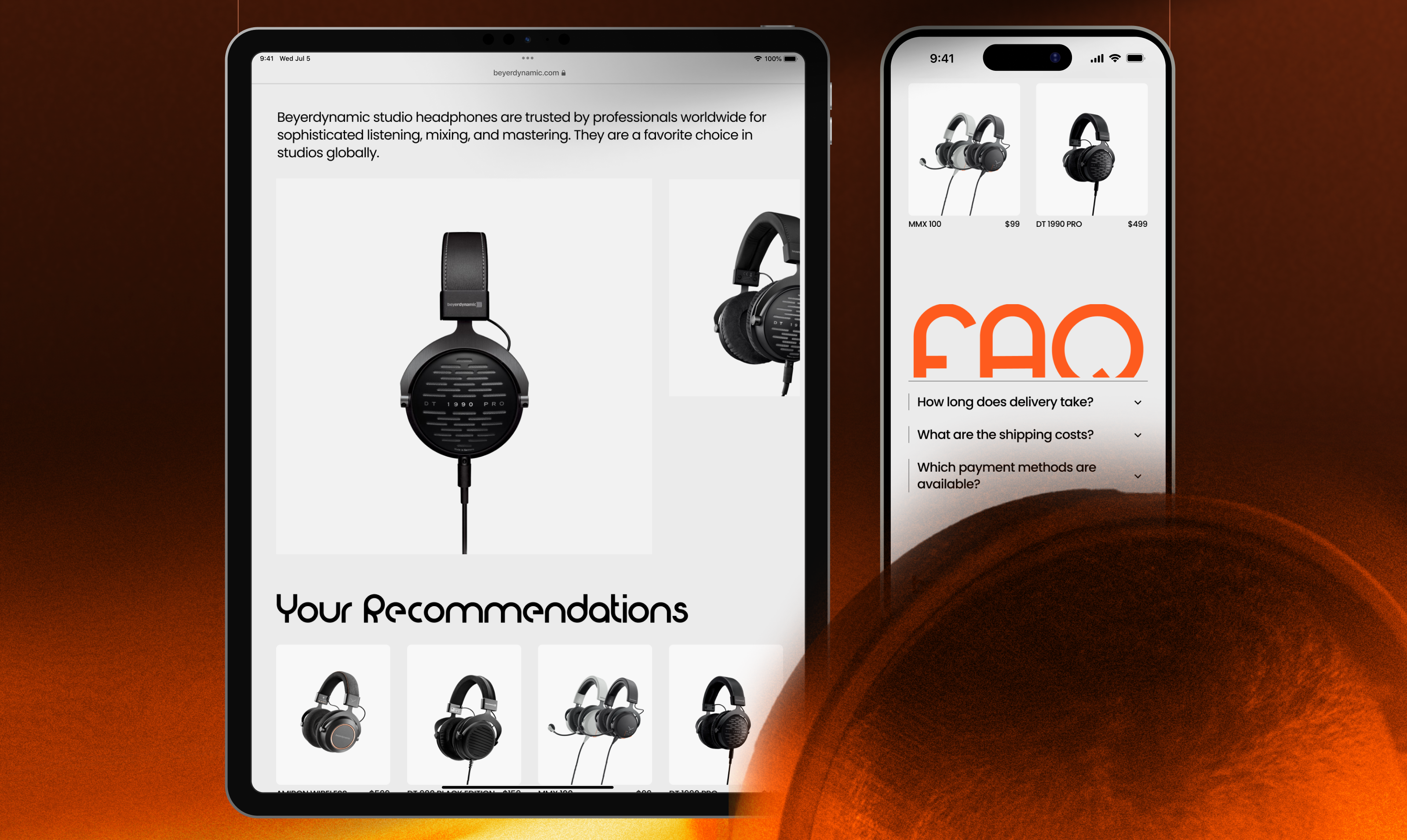beyerdynamic ✧ redesign — Изображение №8 — Интерфейсы, Анимация на Dprofile