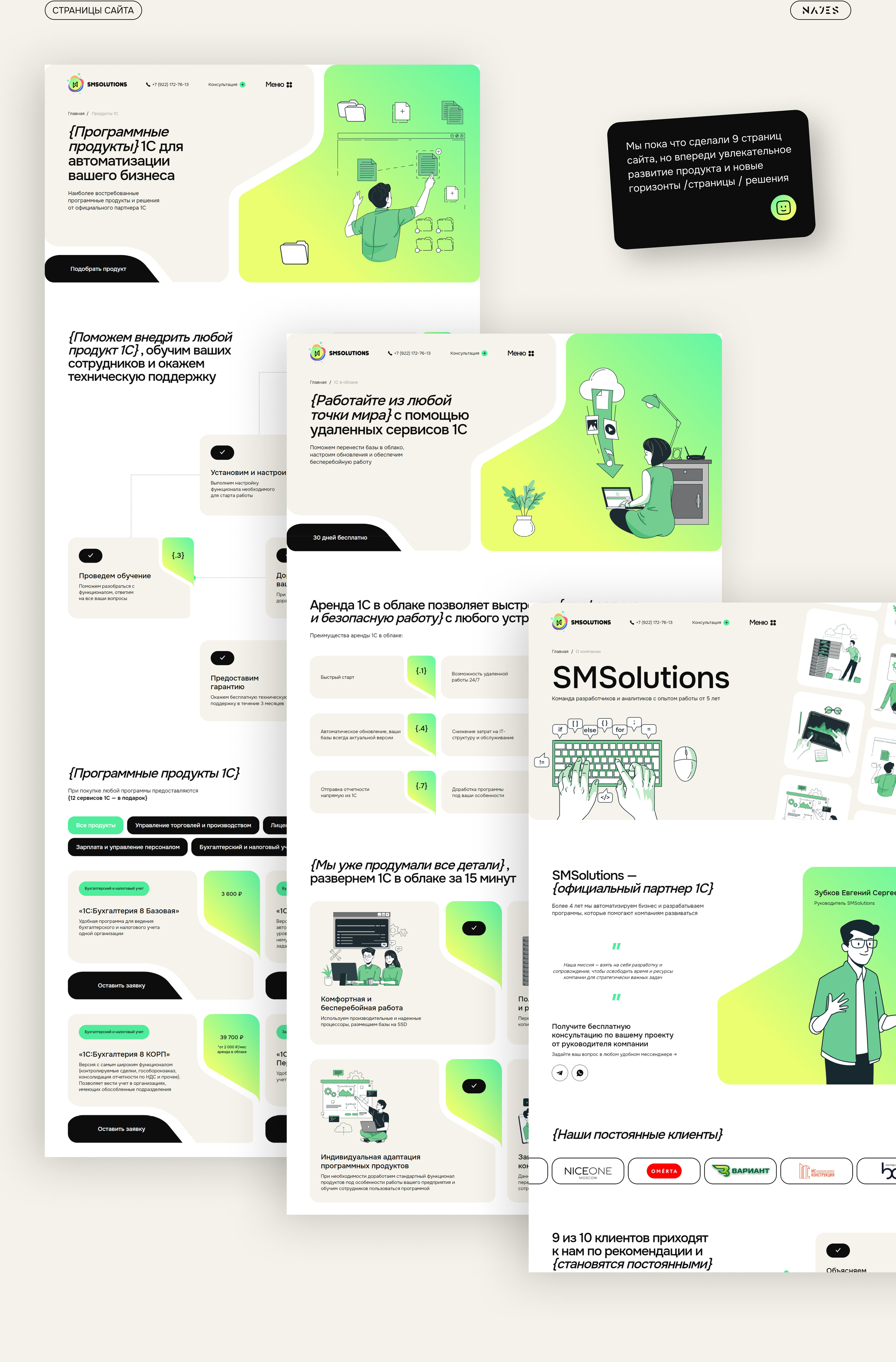 SMSOLUTIONS — внедрение и сопровождение 1С — Изображение №11 — Интерфейсы, Иллюстрация на Dprofile