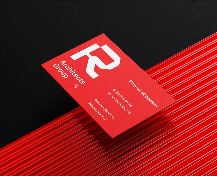 Logotype and identity for Red architect group — Брендинг на Dprofile
