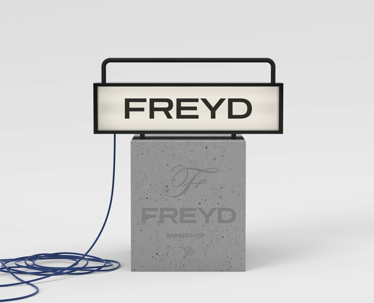 Разработка фирменного стиля для барбешопа FREYD. на Dprofile