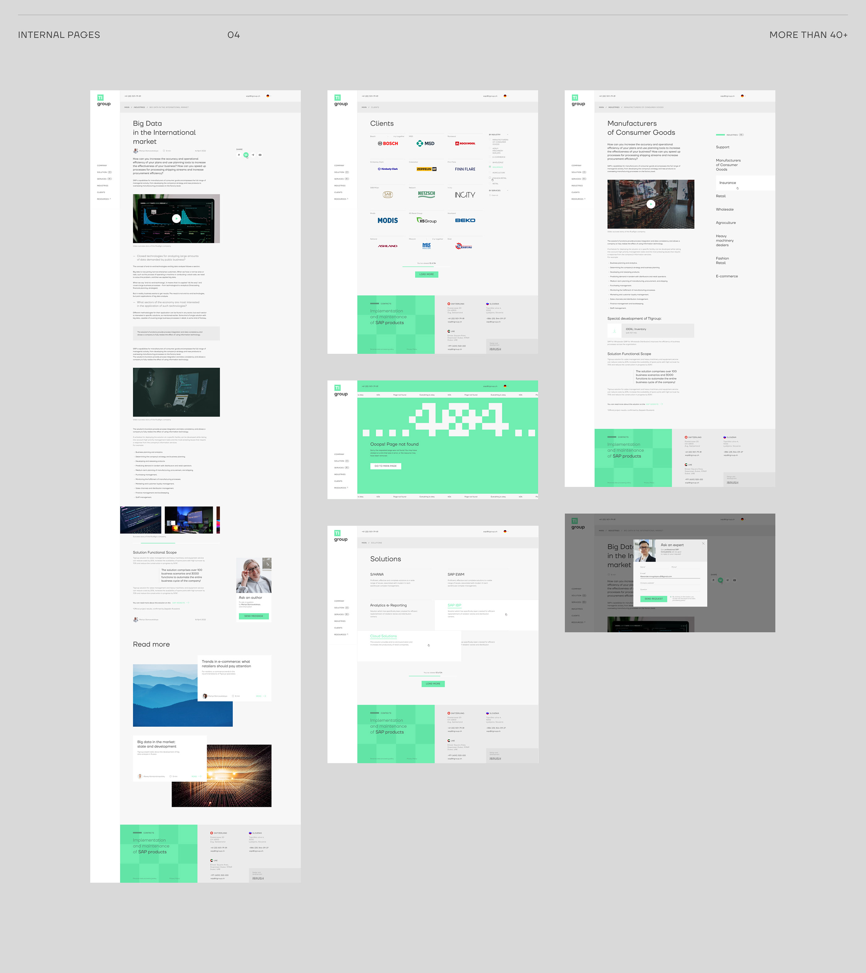 TI group – IT Company Website Redesign & UX/UI — Изображение №14 — Интерфейсы на Dprofile