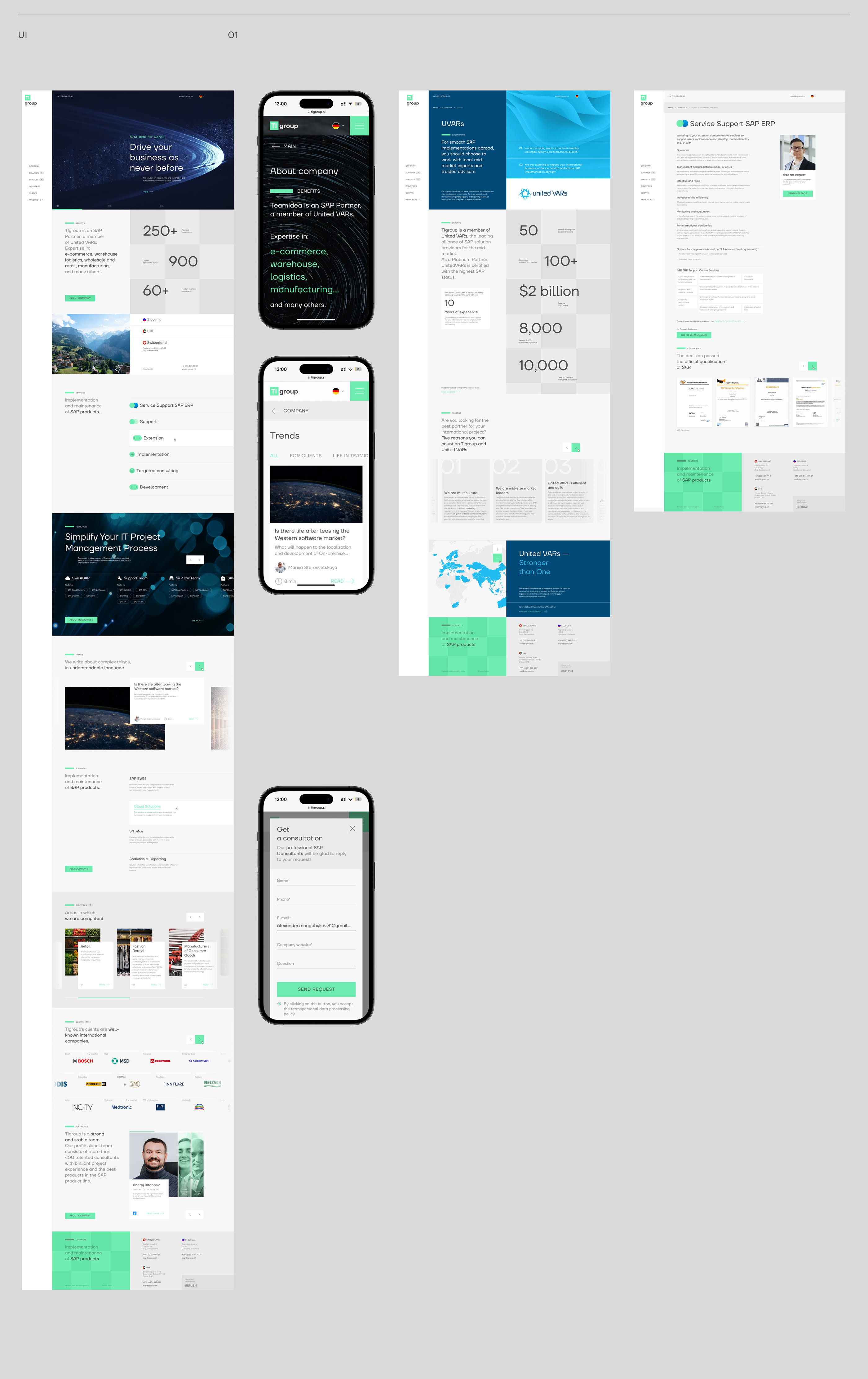 TI group – IT Company Website Redesign & UX/UI — Изображение №5 — Интерфейсы на Dprofile