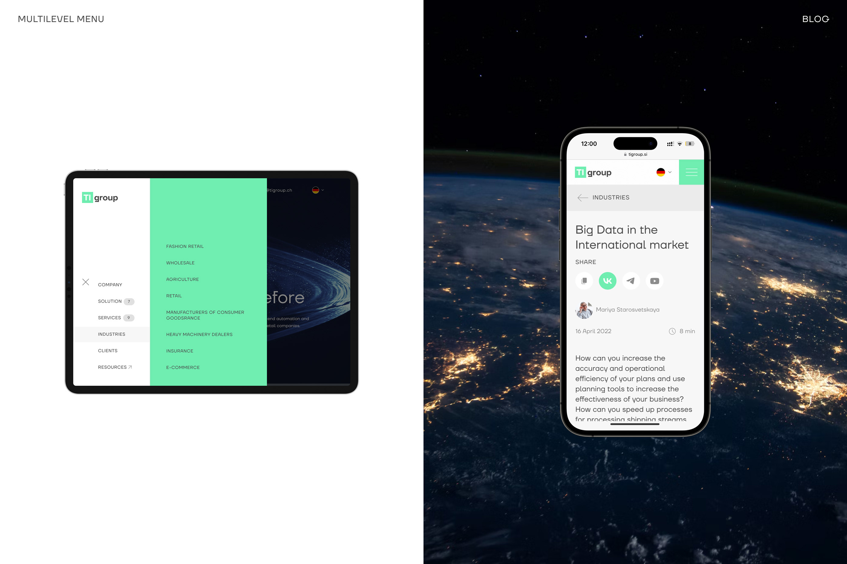TI group – IT Company Website Redesign & UX/UI — Изображение №8 — Интерфейсы на Dprofile