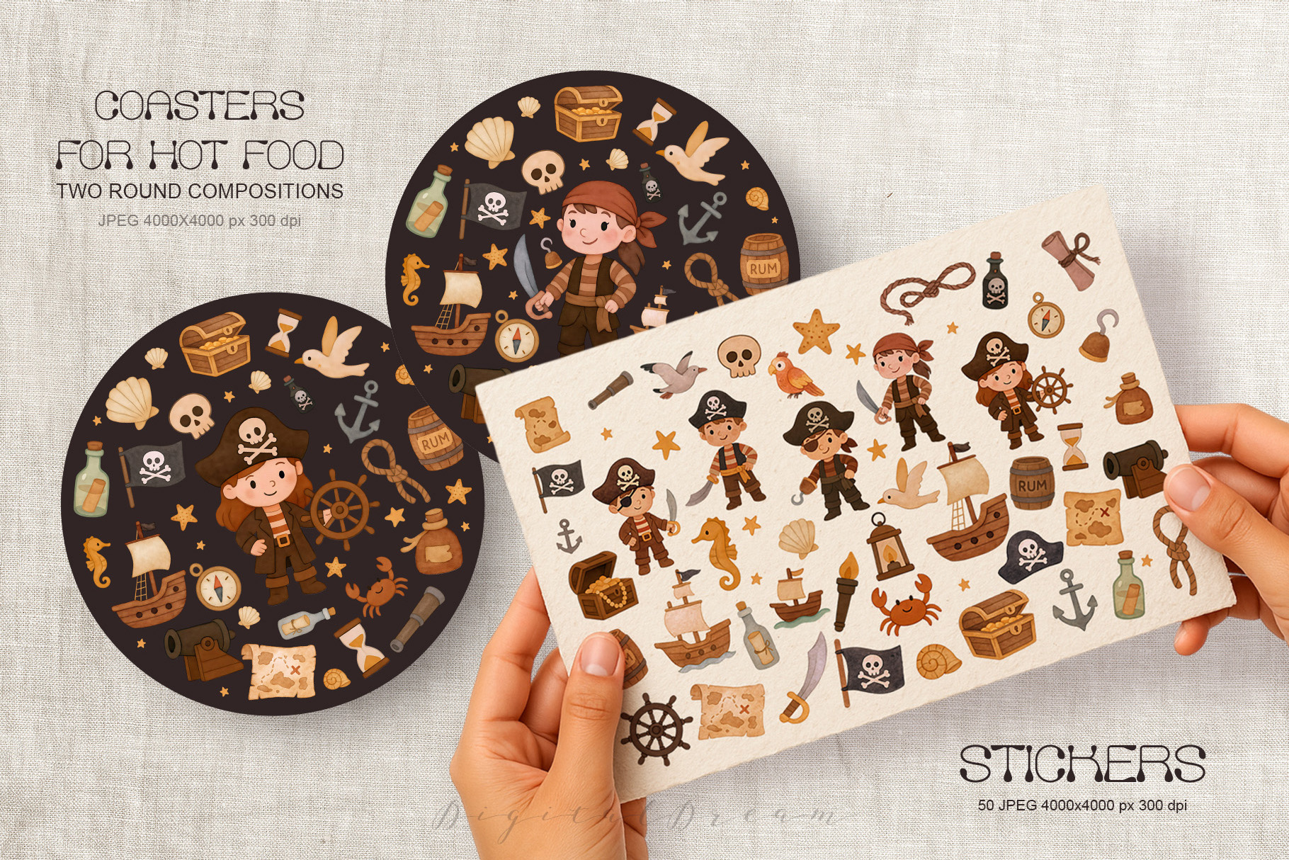 Pirate Party Clipart — Изображение №5 — Брендинг на Dprofile