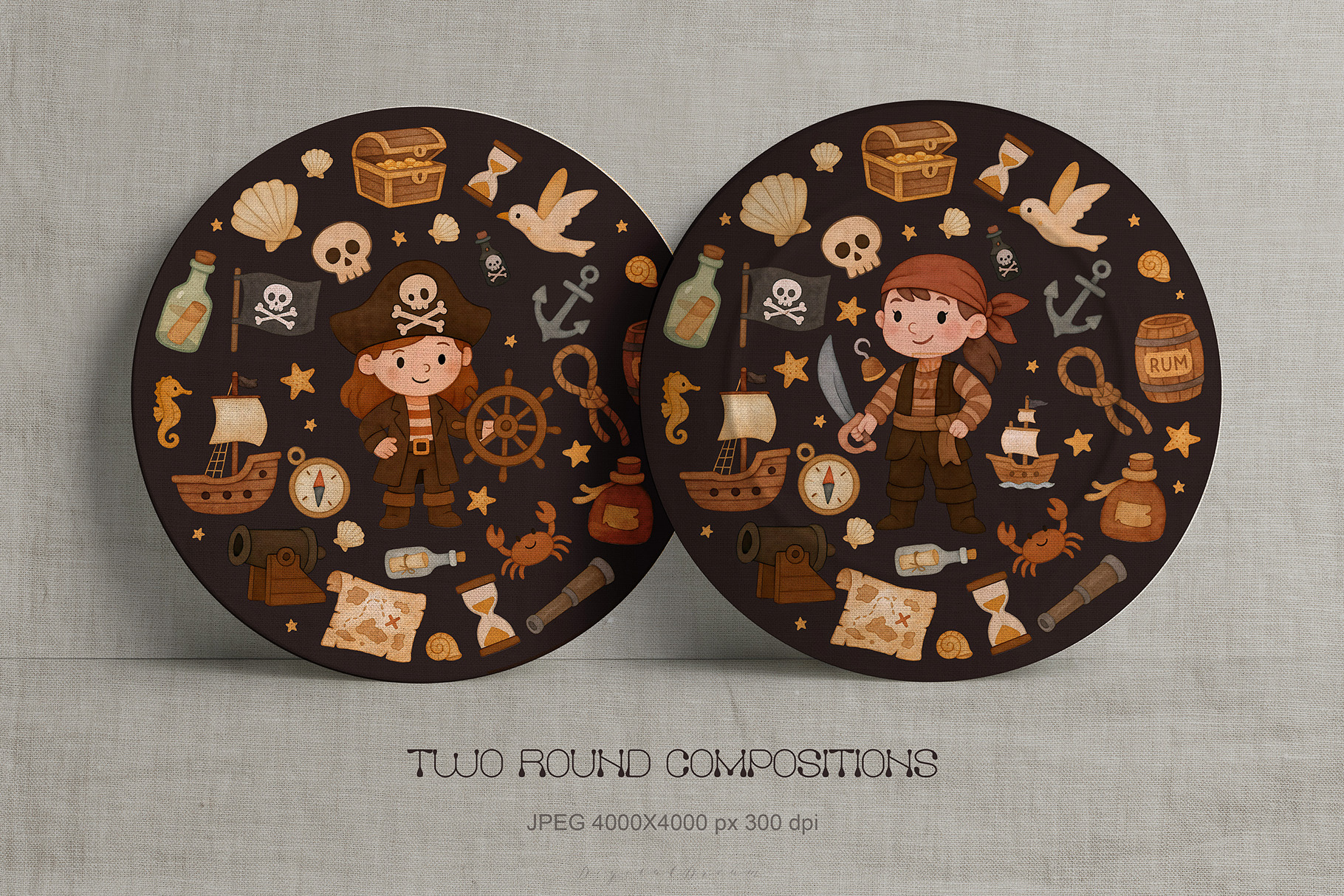 Pirate Party Clipart — Изображение №7 — Брендинг на Dprofile