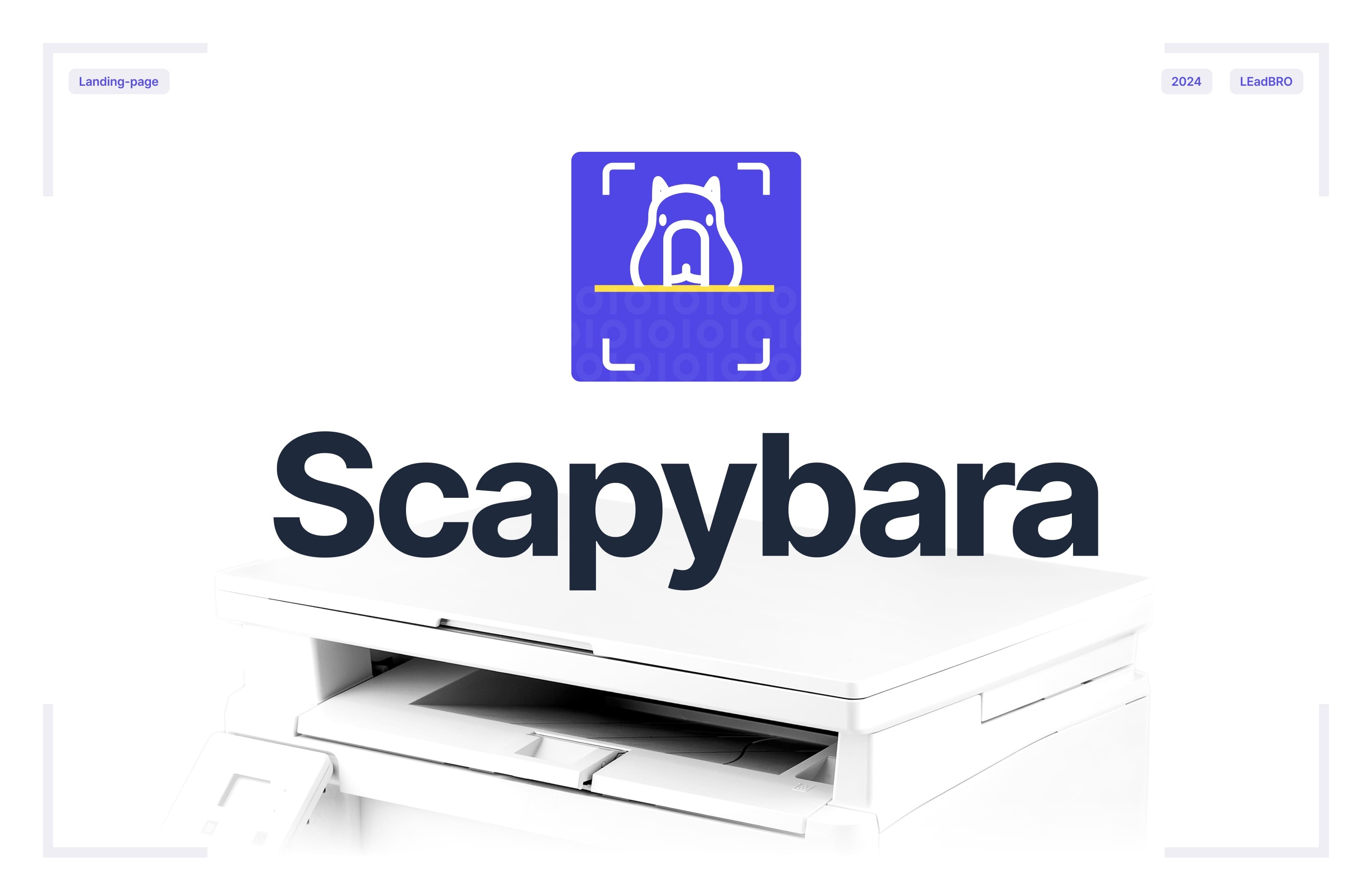 Landing-page для сервиса Scapybara — Изображение №1 — Интерфейсы на Dprofile