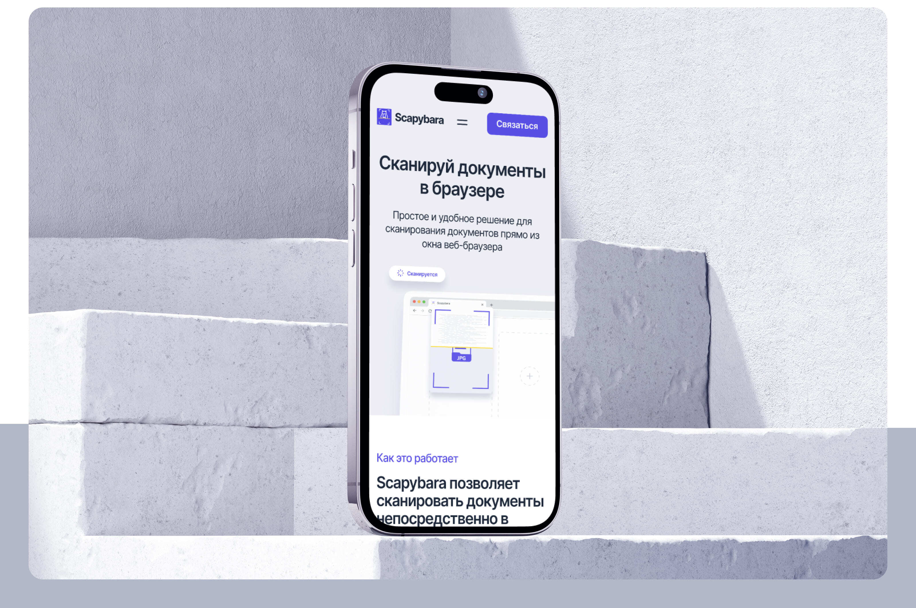 Landing-page для сервиса Scapybara — Изображение №3 — Интерфейсы на Dprofile