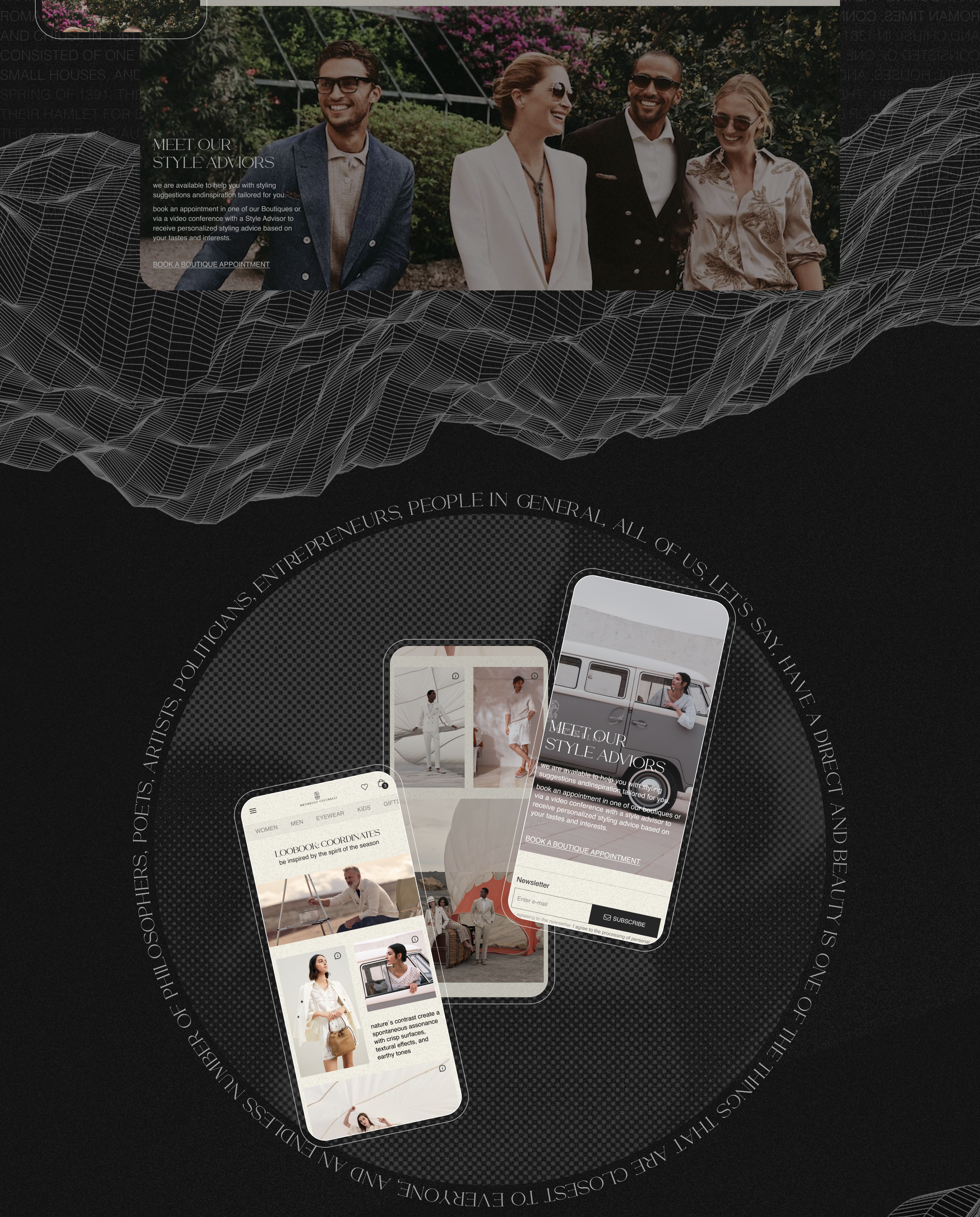 Brunello Cucinelli | e-commerce (RE)design concept — Изображение №5 — Интерфейсы, Анимация на Dprofile