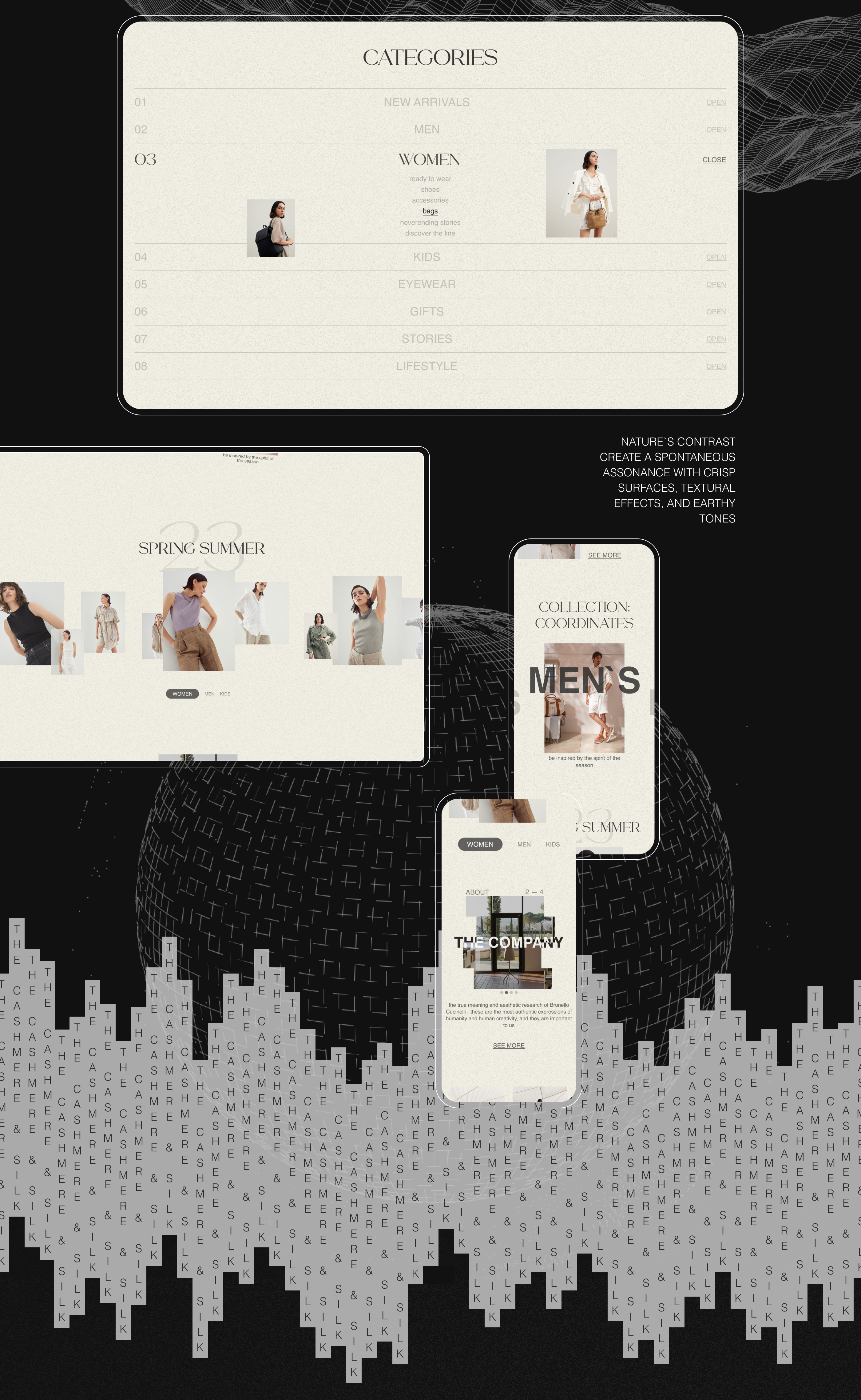 Brunello Cucinelli | e-commerce (RE)design concept — Изображение №2 — Интерфейсы, Анимация на Dprofile