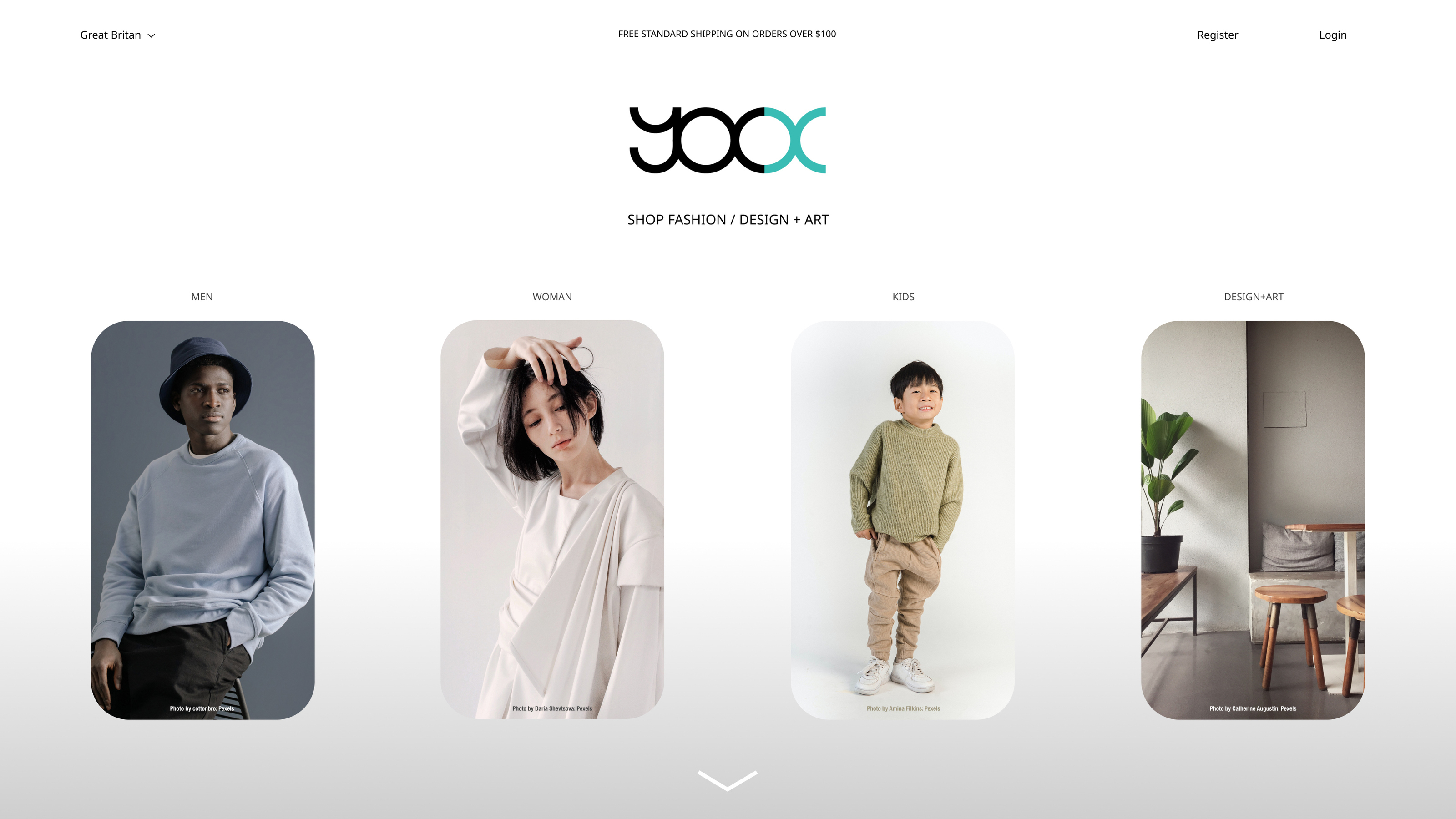 "YOOX" Logo + Site — Изображение №6 — Интерфейсы, Брендинг на Dprofile